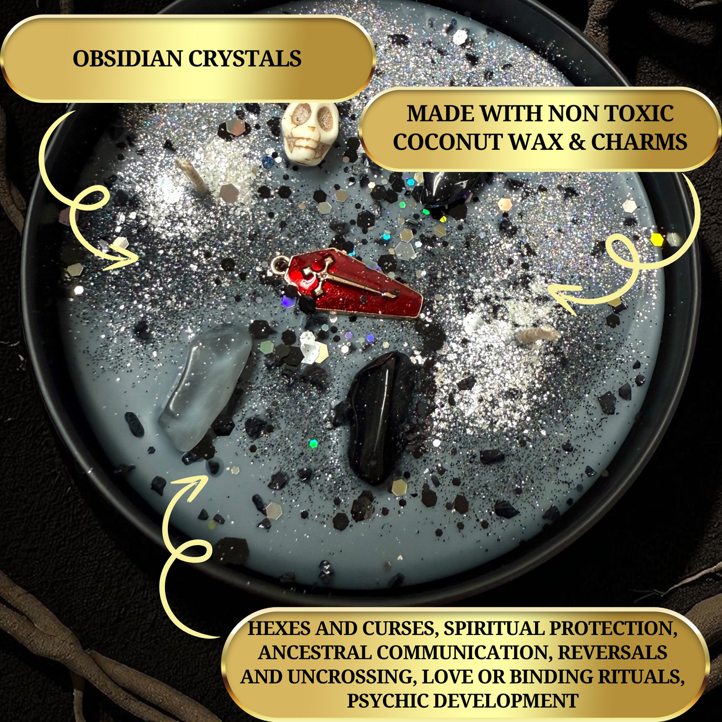 Infused with Herbs & Crystals for Ritual Power ✨