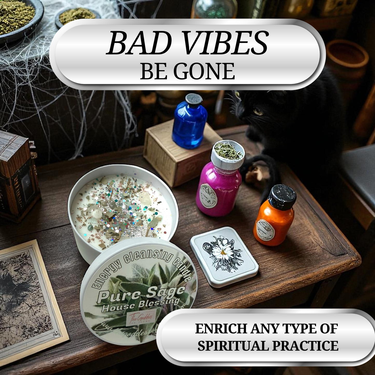 Pure Sage Candle – Cleansing & Purification