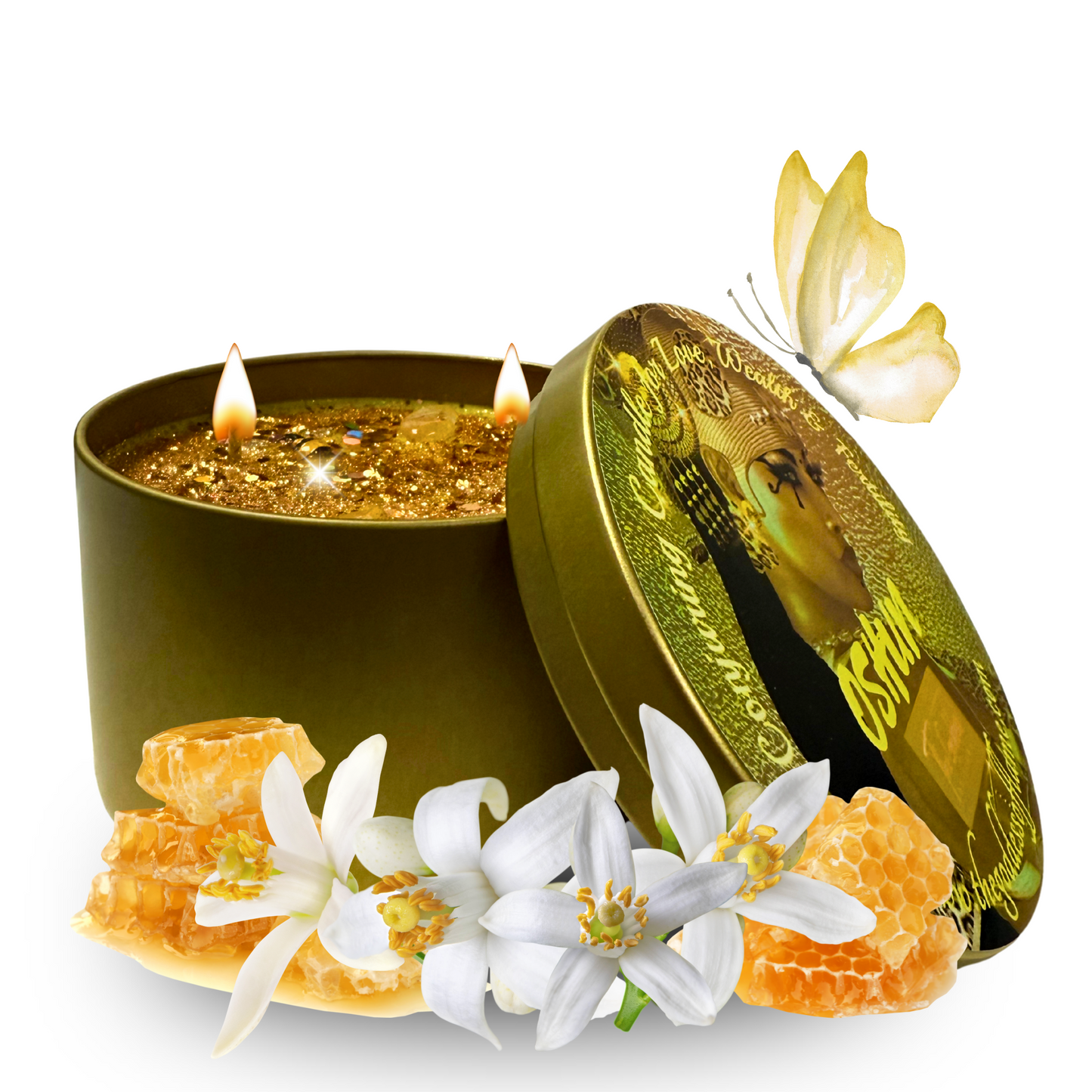 Oshun Spell Candle – Love, Money, Beauty,Fertility and Marriage Ritual Candle