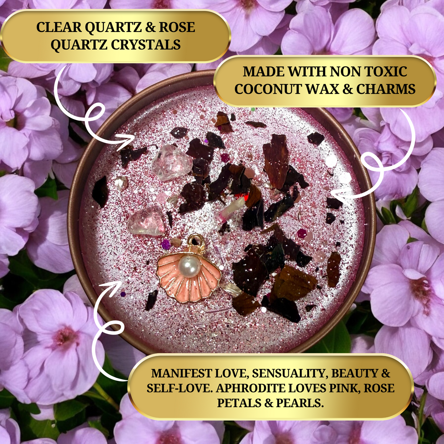 Aphrodite Conjuring Spell Candle - Love, Sensuality, Beauty and Self-love