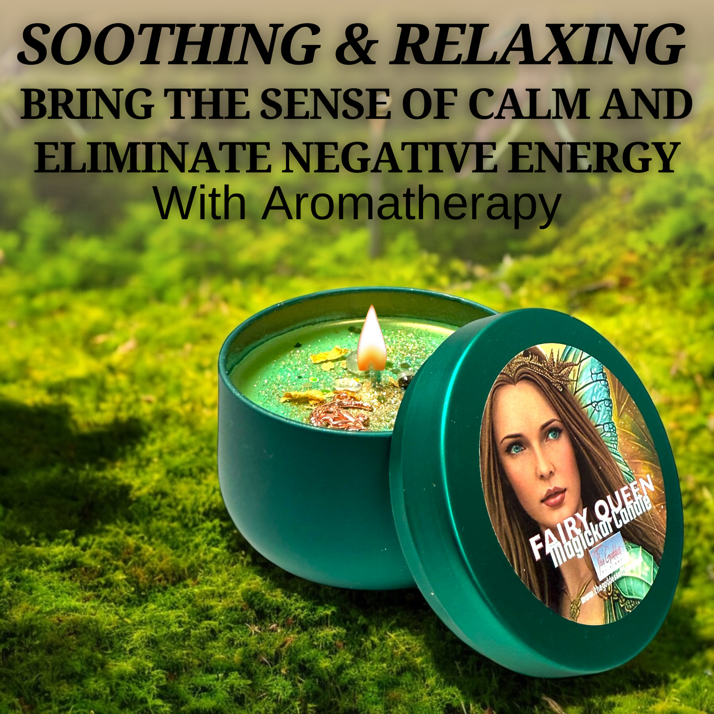 Fairy Queen Conjuring Spell Candle - Manifesting Dreams and Desires, Attracting Love and Romance, Heightening Intuition and Psychic Abilities