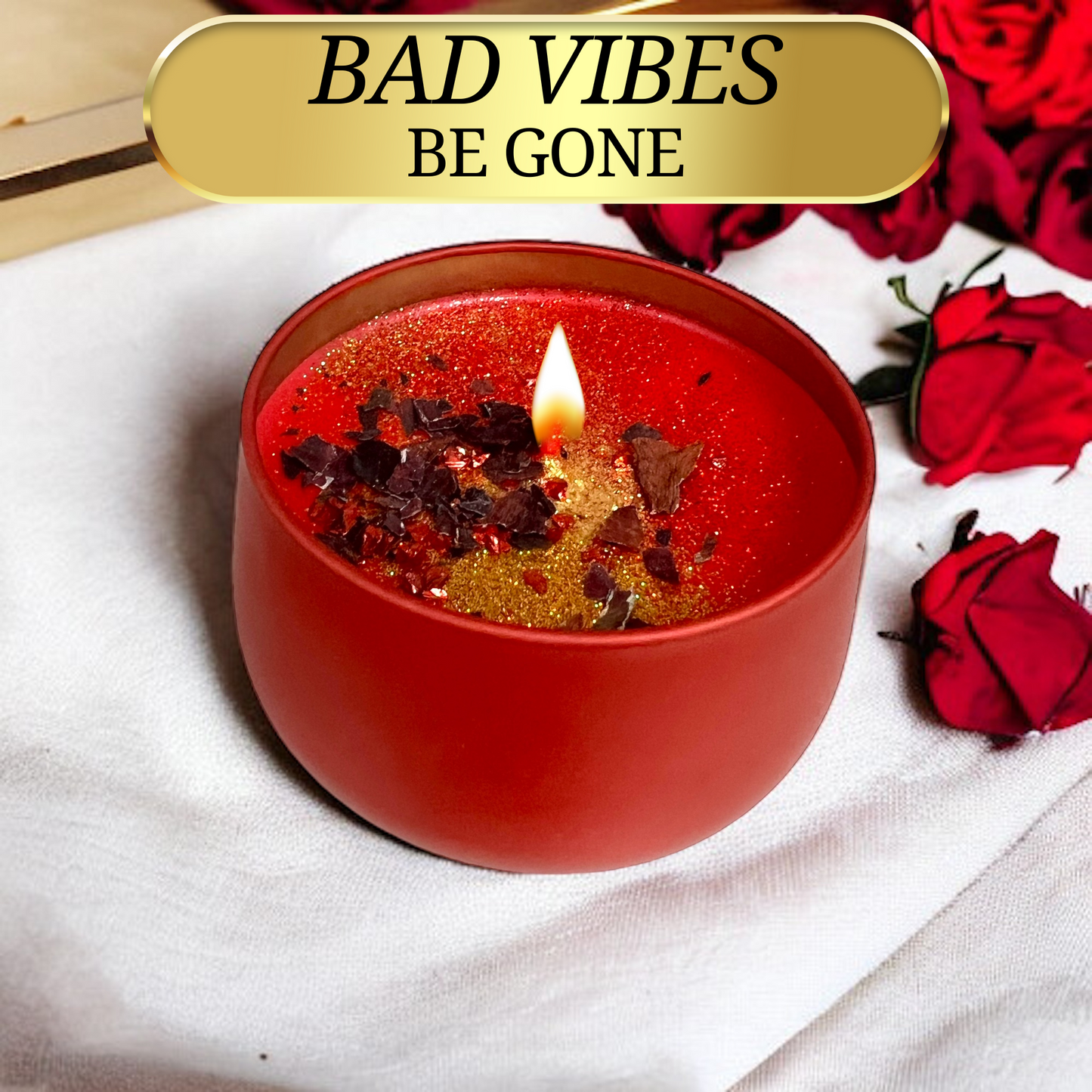Come To Me Candle – Attraction & Love Ritual Intention Candle | Hand-Poured Soy Wax with Crystals & Herbs for Romance & Manifestation