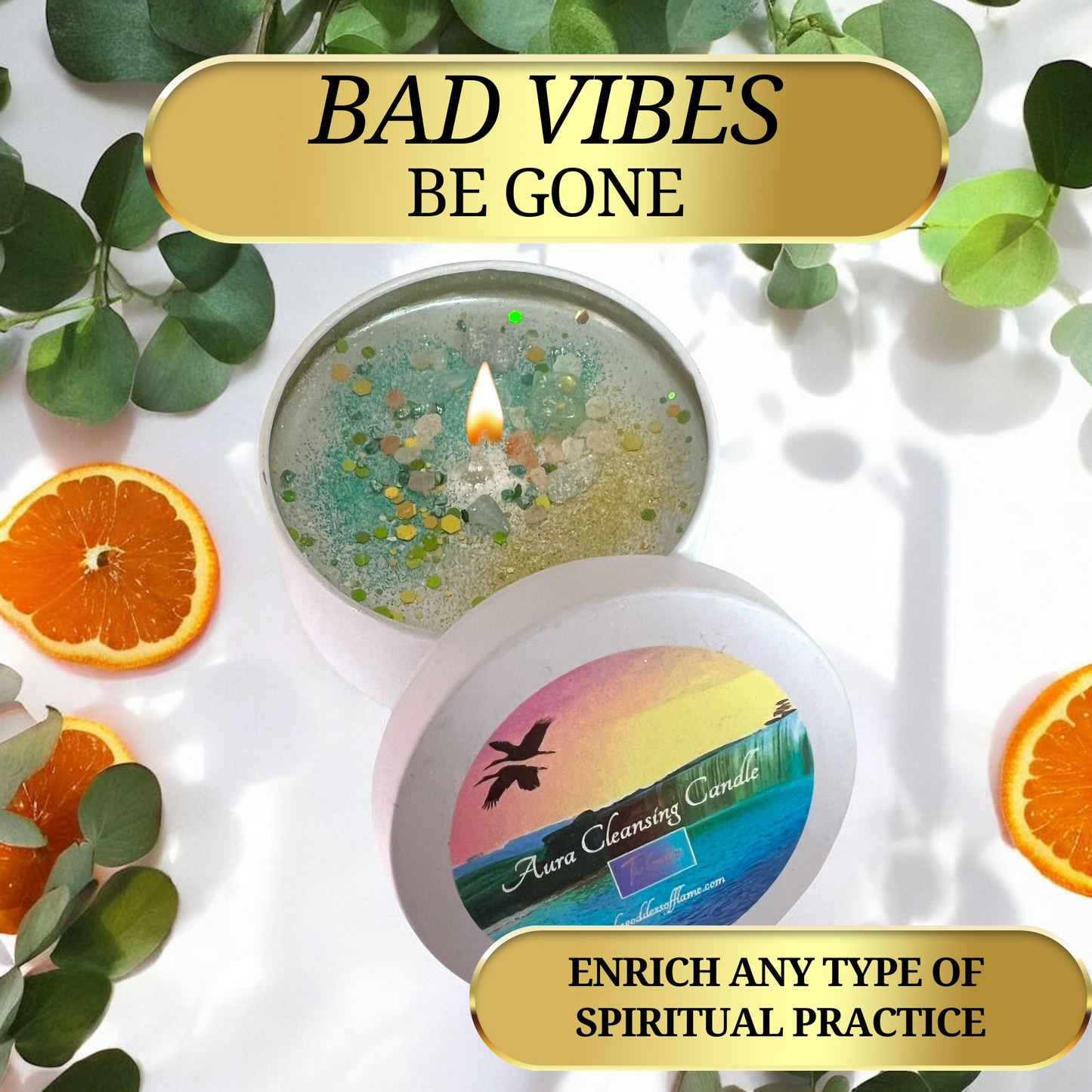 Aura Cleansing Candle – Spiritual Healing & Energy Renewal
