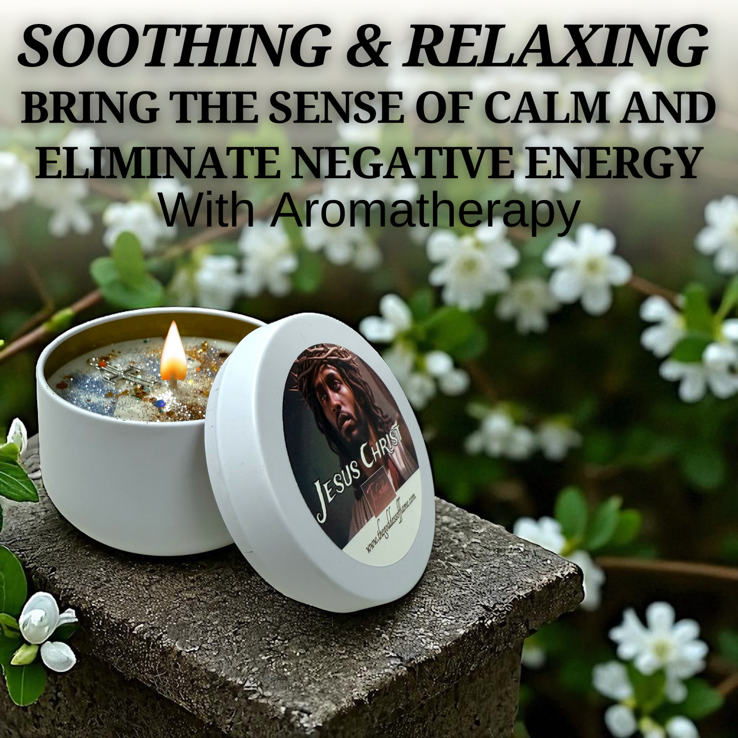 Religious Prayer Candle with Clean-Burning Cotton Wick