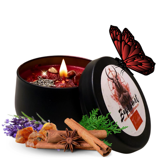 The Goddess of Flame Baphomet Candle – Ritual spell candle for occult wisdom and hidden knowledge