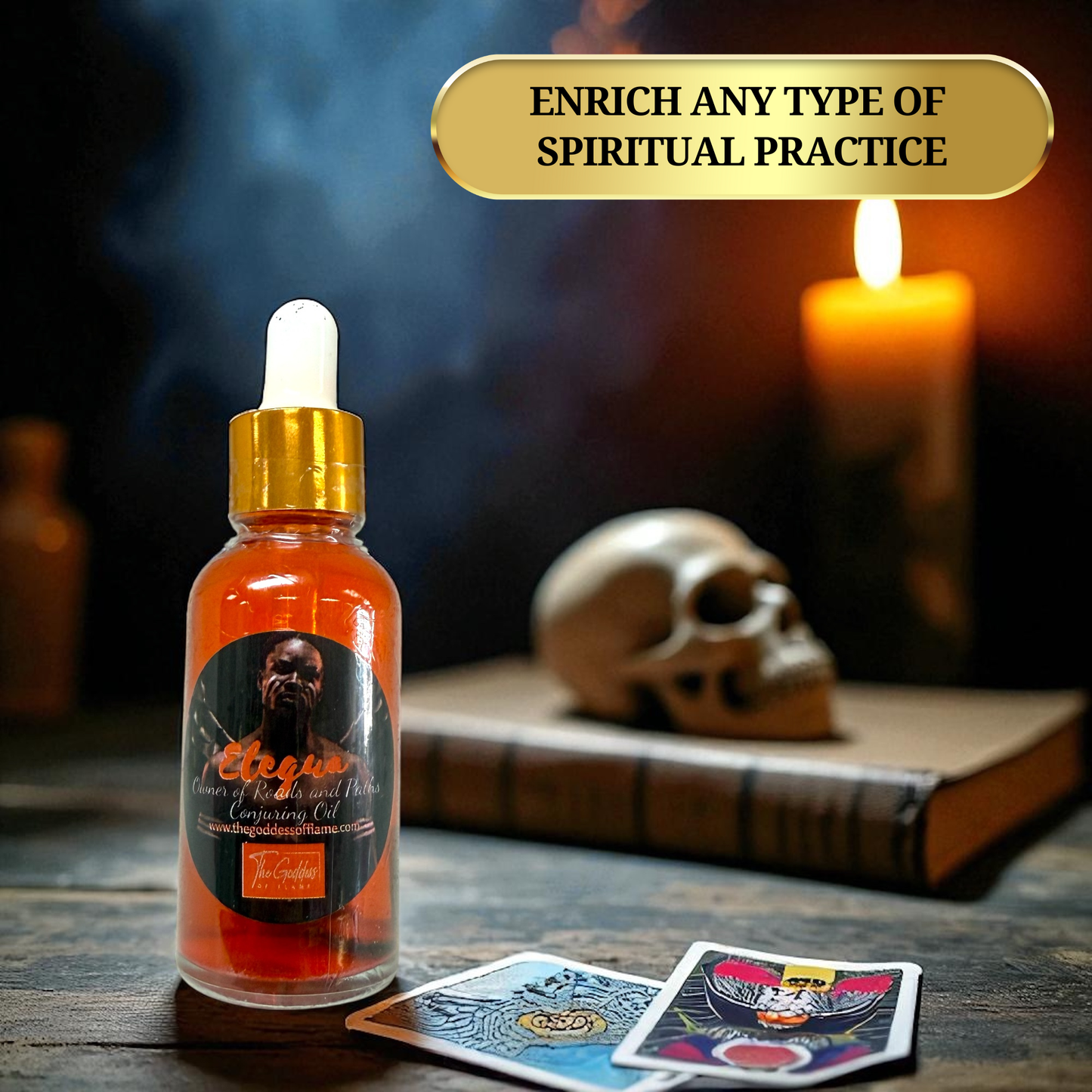Spiritual Oil Dropper for Crossroads and Opportunities – Elegua Oil