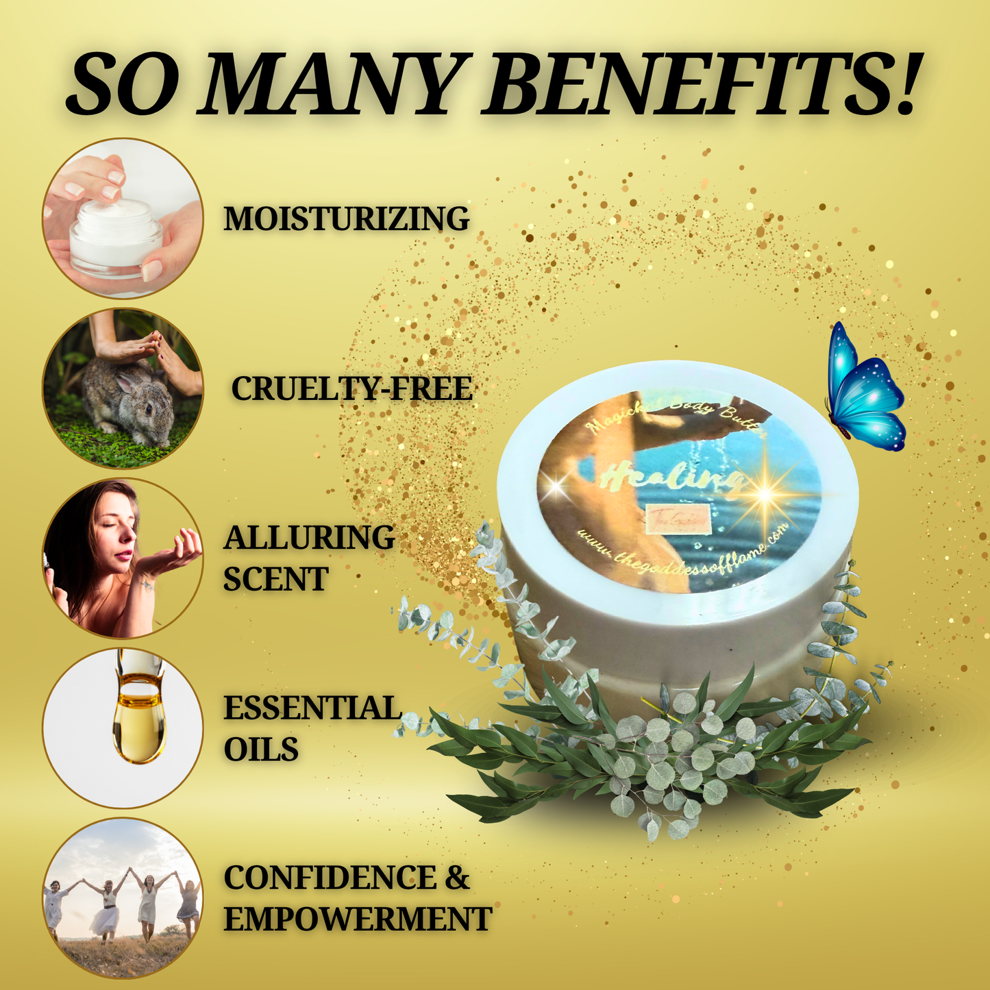 Healing Body Butter – Nourishing Moisturizer for Emotional Recovery & Skin Renewal