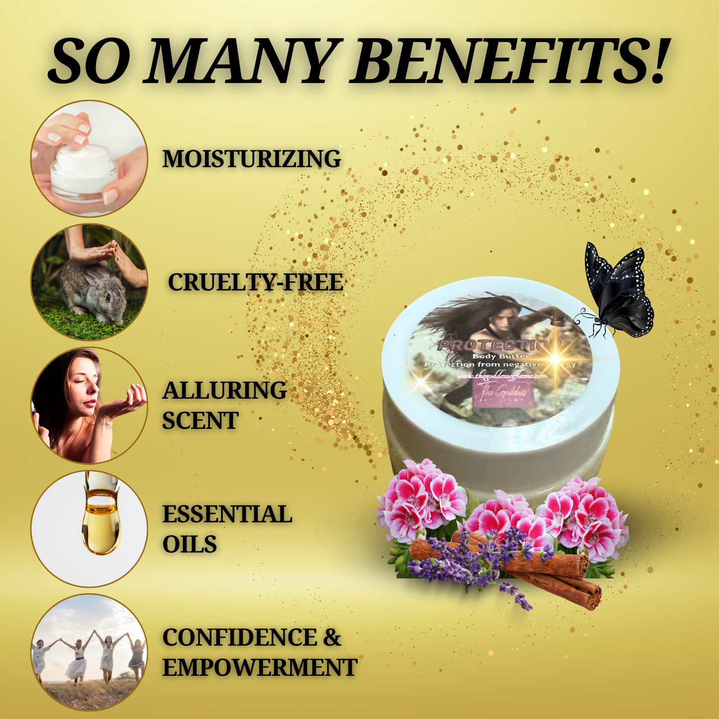 Protection Body Butter – Spiritual Shielding & Energy Defense with Clean Ingredients