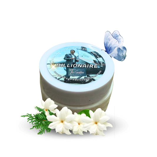 Billionaire Body Butter jar – spiritual skincare for wealth and success