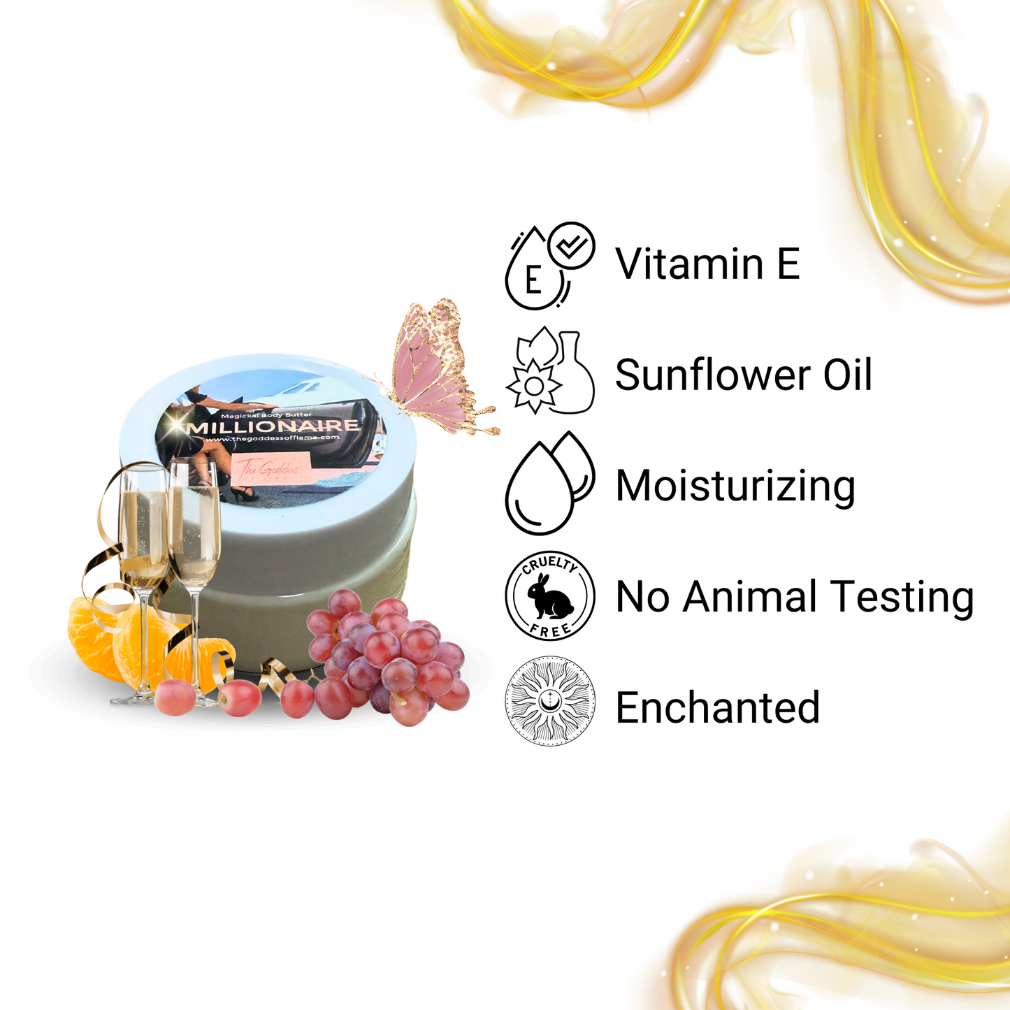 Scented ritual body butter for success and high vibration living