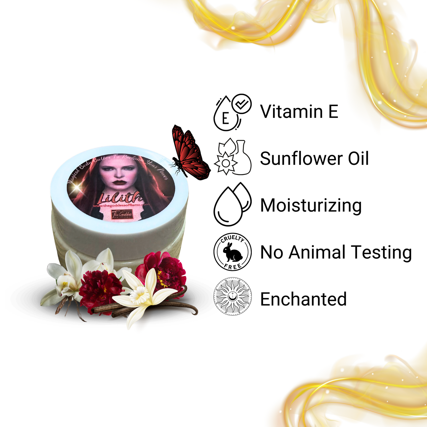 Spiritual moisturizer inspired by goddess Lilith