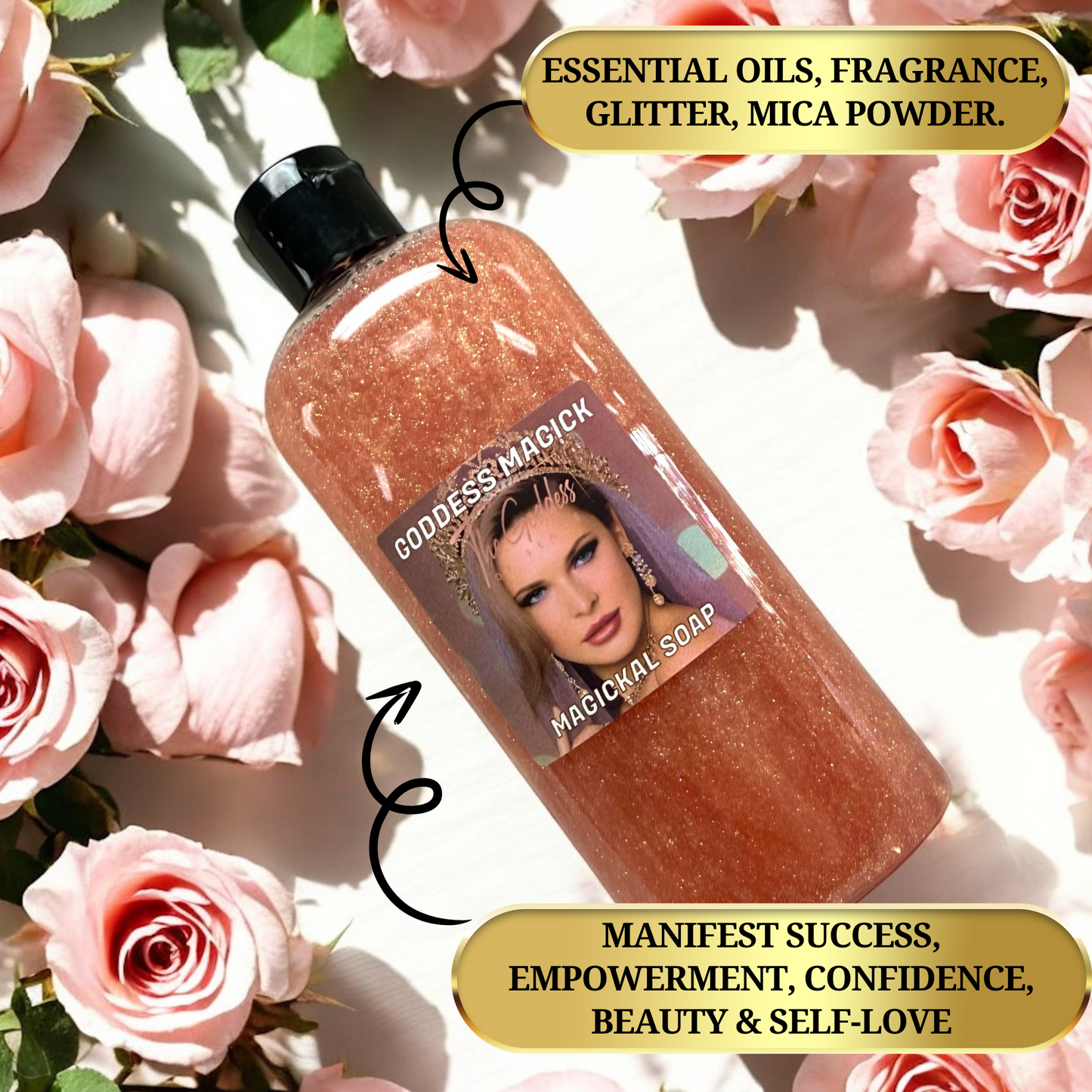 Goddess Magick Spiritual Shower Gel - For Empowerment & Self Worth