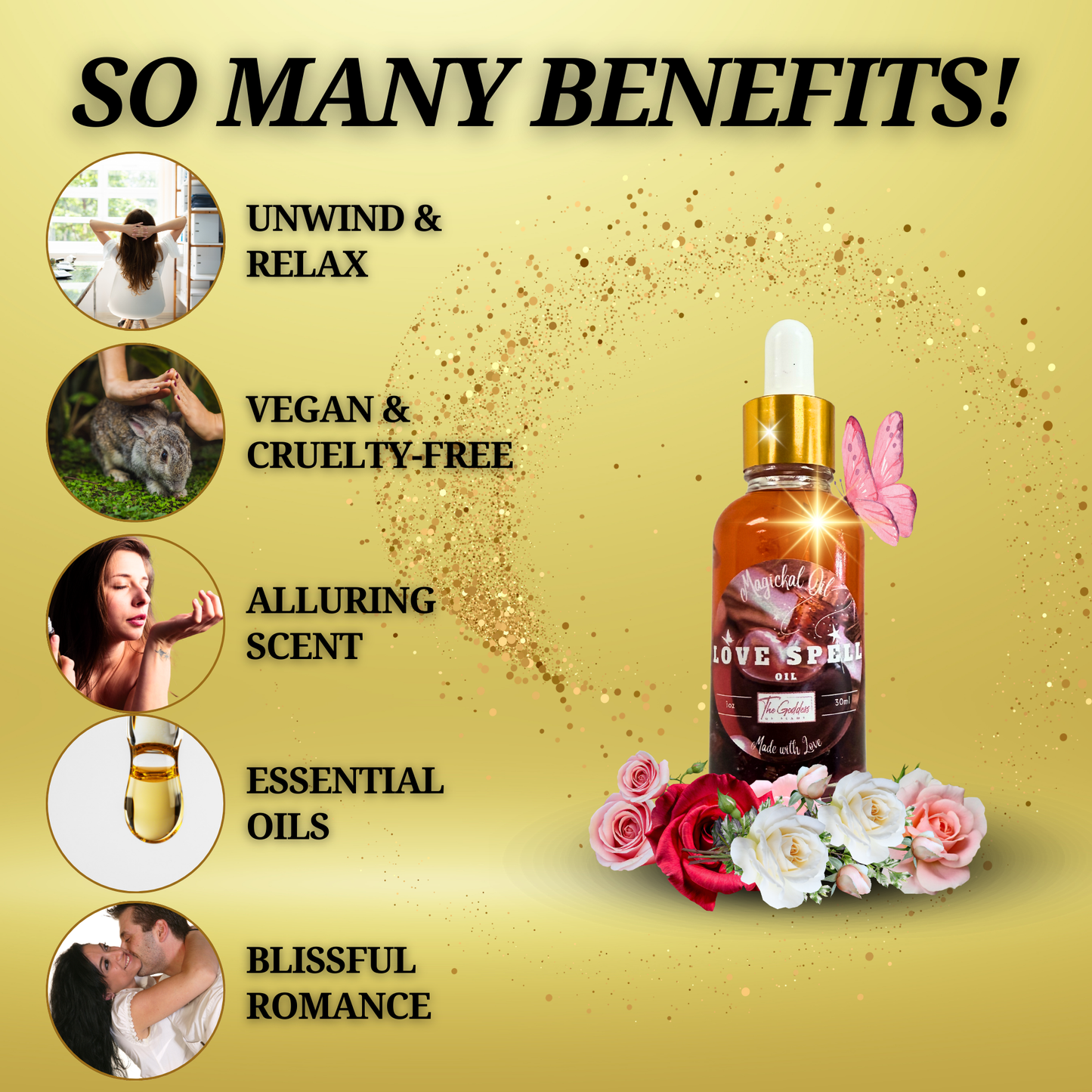 Love Spell Oil - Attracting New Love, Specific Person Love Spell, Love tie
