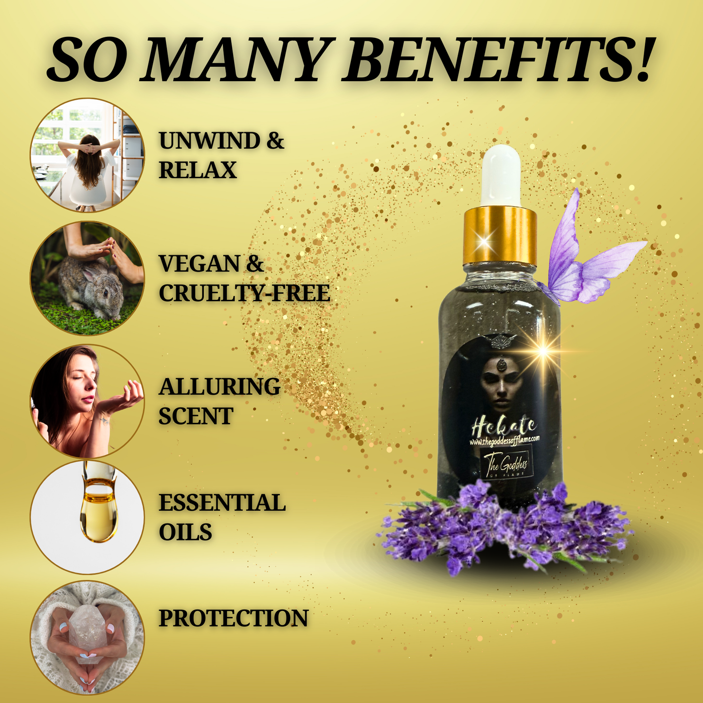 Hekate Conjuring Oil - For protection, Boundaries and Magick