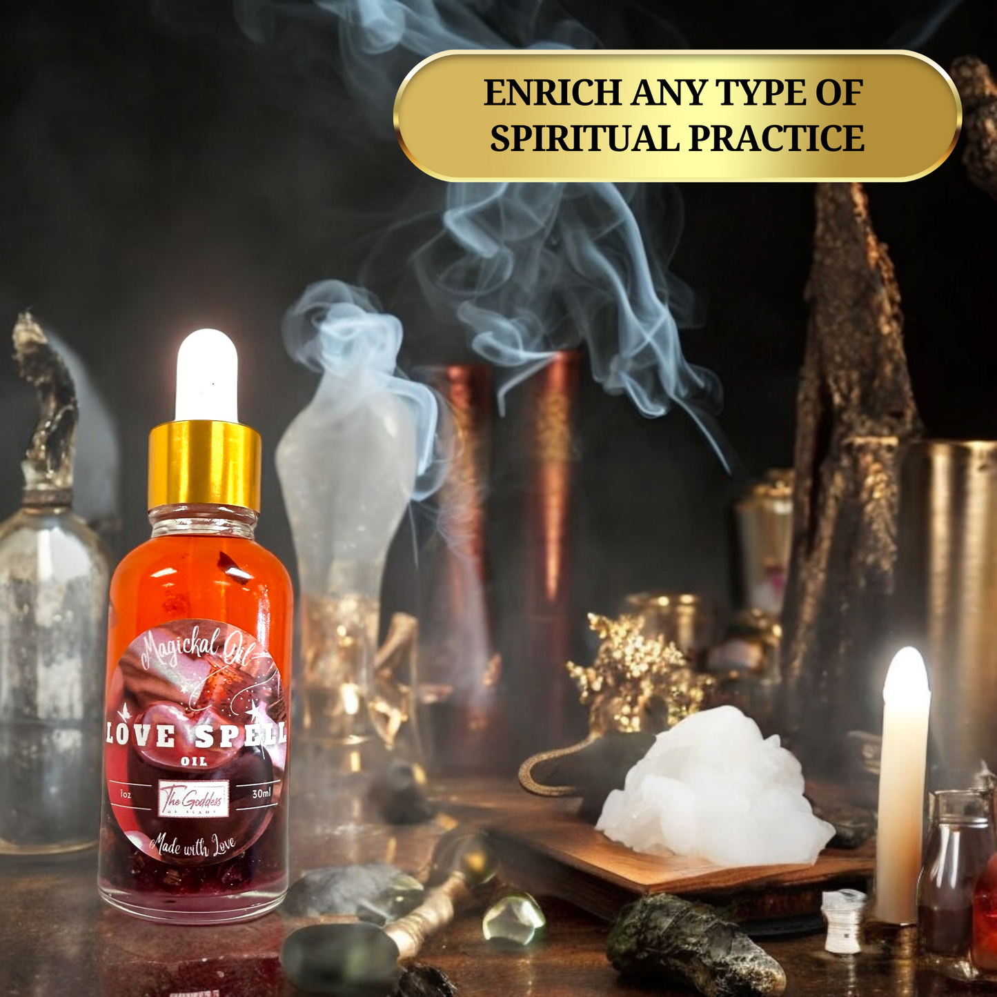 Love Spell Oil - Attracting New Love, Specific Person Love Spell, Love tie