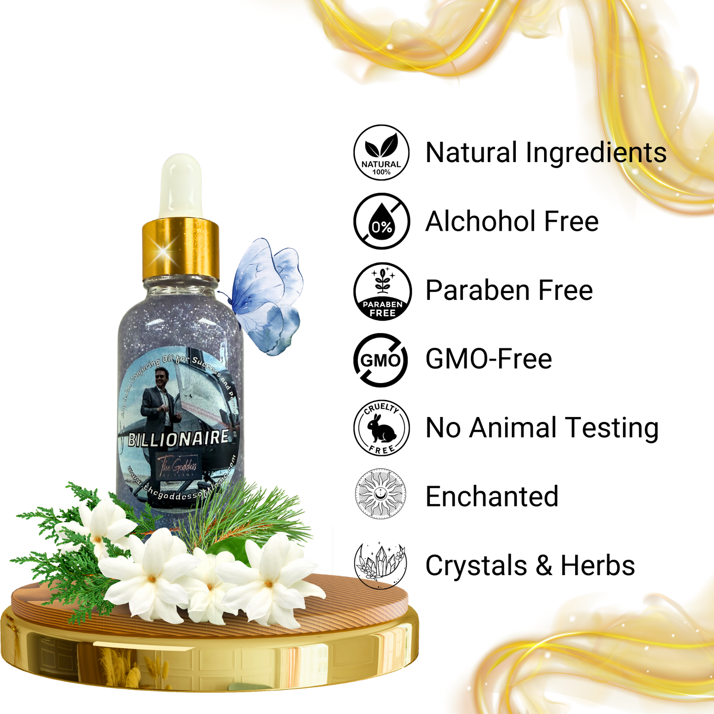 Billionaire Conjuring Oil - Attracts Abundance, Wealth Mindset, Enhances focus and Ambition