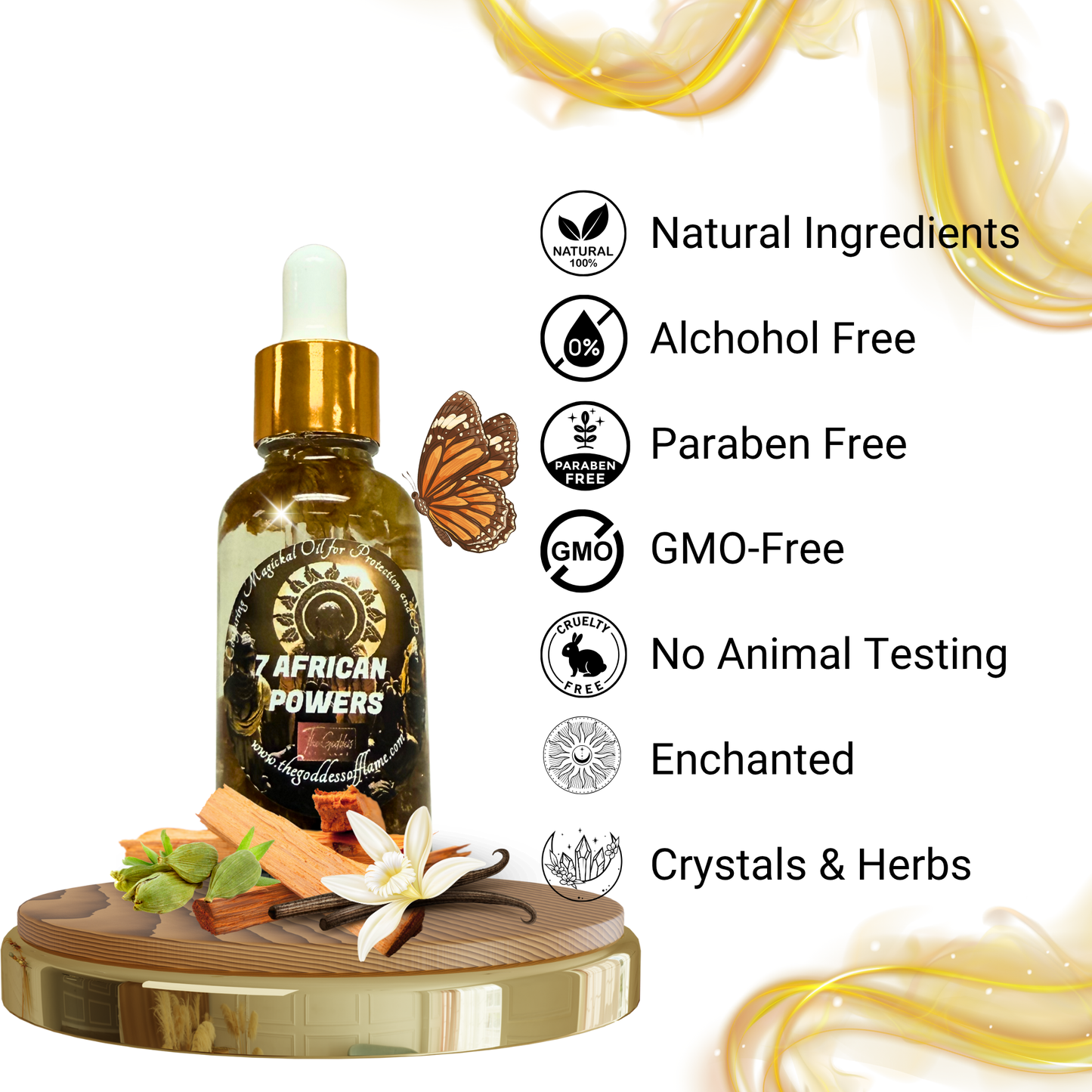 Metaphysical african orishas oil for altar devotion