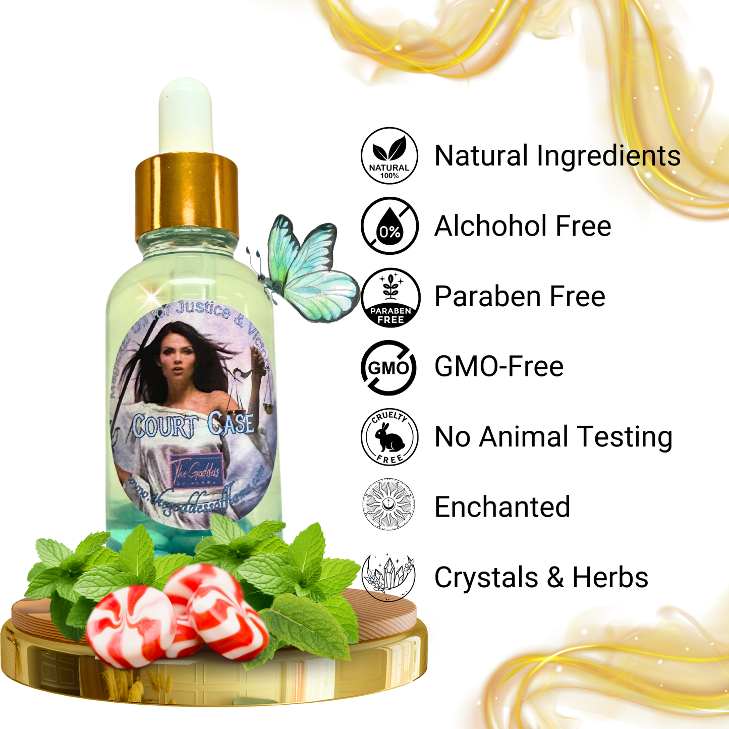 Ritual oil dropper for legal matters and positive outcomes