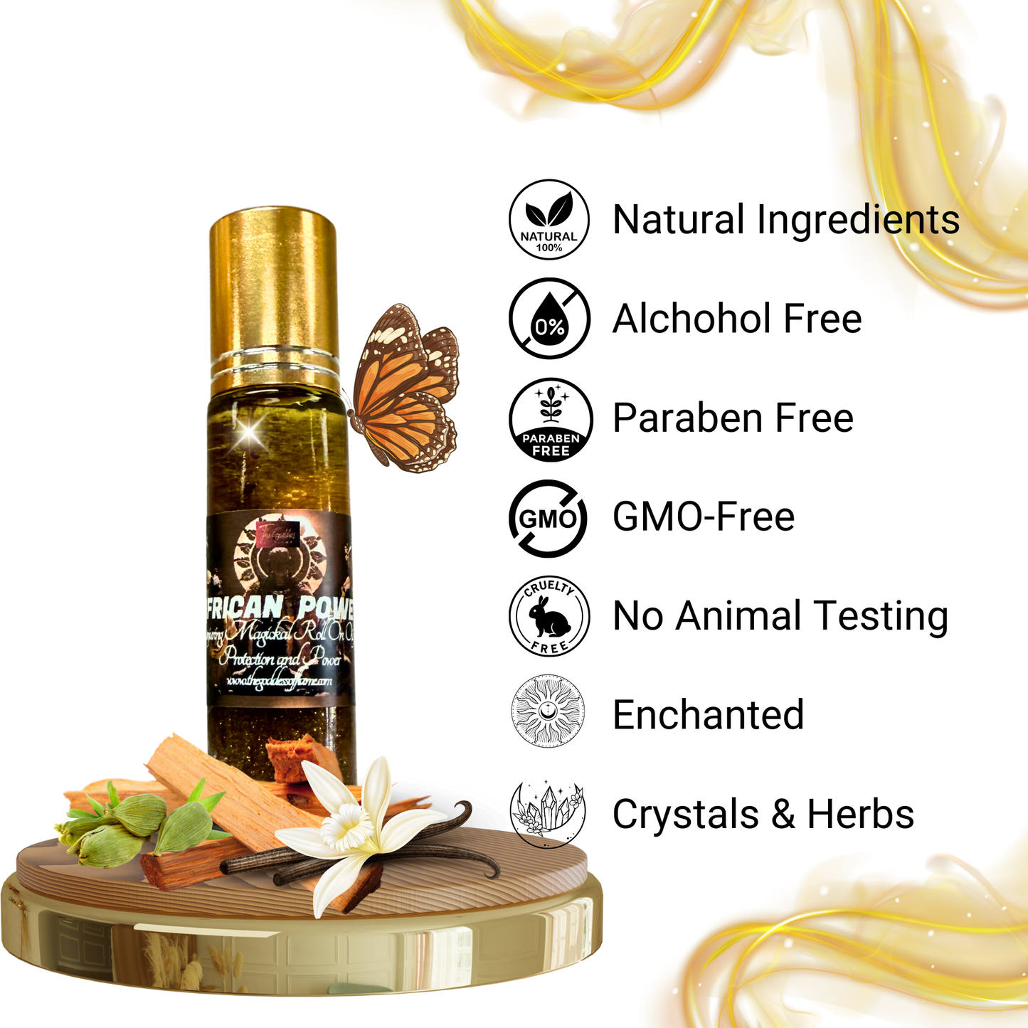 Spiritual roll-on oil for strength and guidance