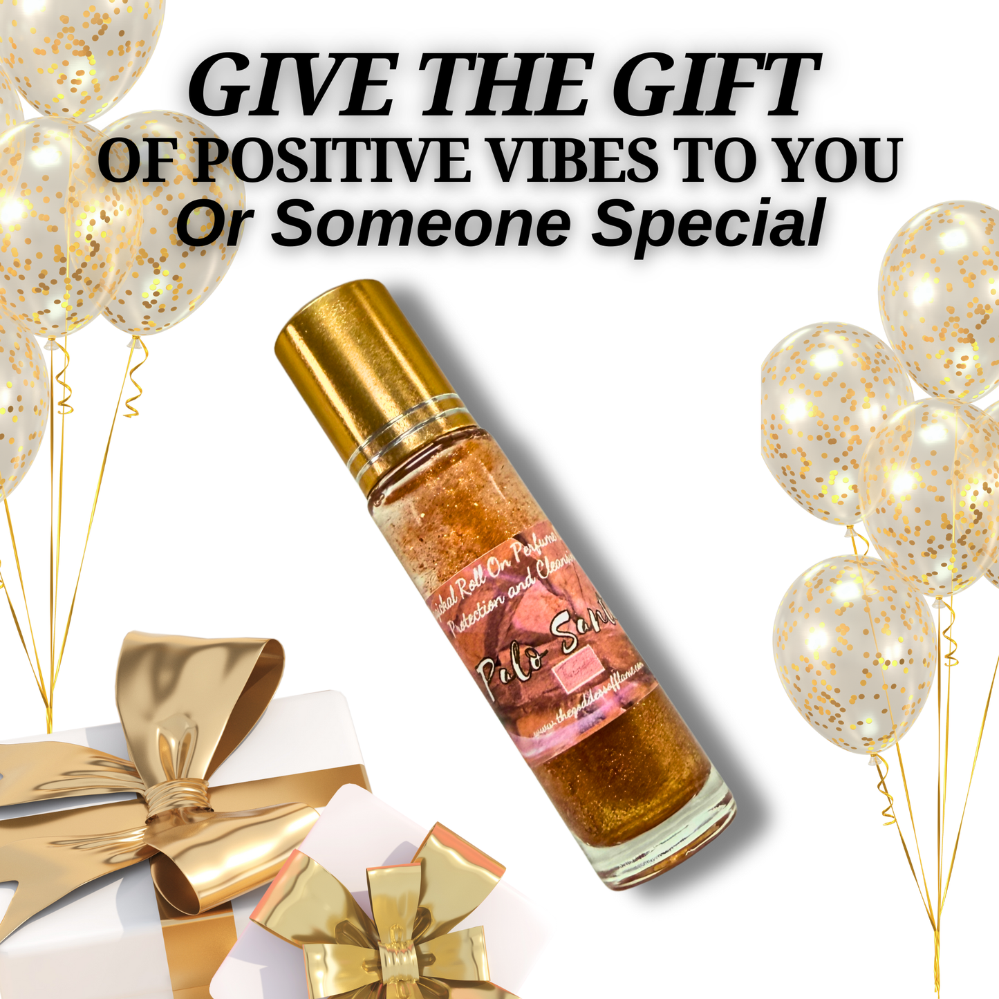 Palo Santo Roll-On Oil – Energy Cleansing & Grounding | Crystal-Infused, Aromatherapy, Vegan, Spiritual Oil for Calm & Protection