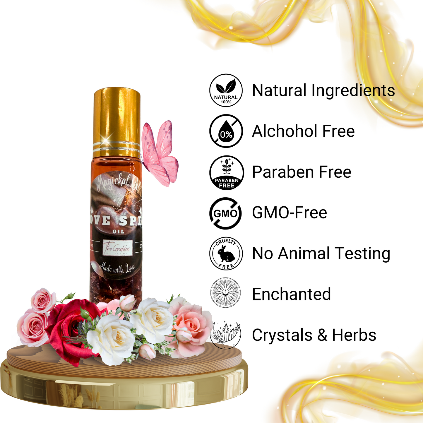 Love Spell Roll-On Perfume - Attracting New Love, Specific Person Love Spell, Love tie