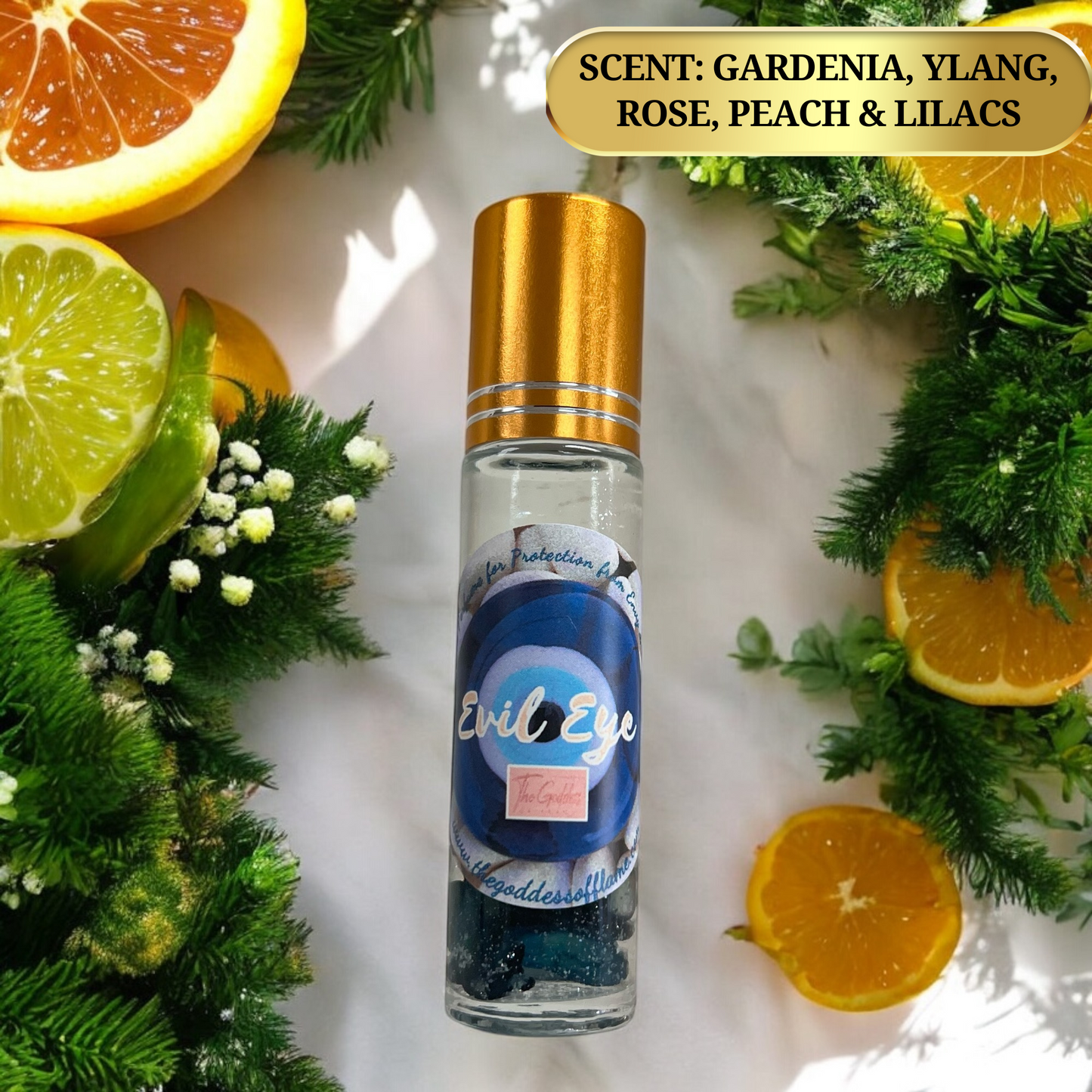 Roll-on anointing oil for aura cleansing and negativity banishing