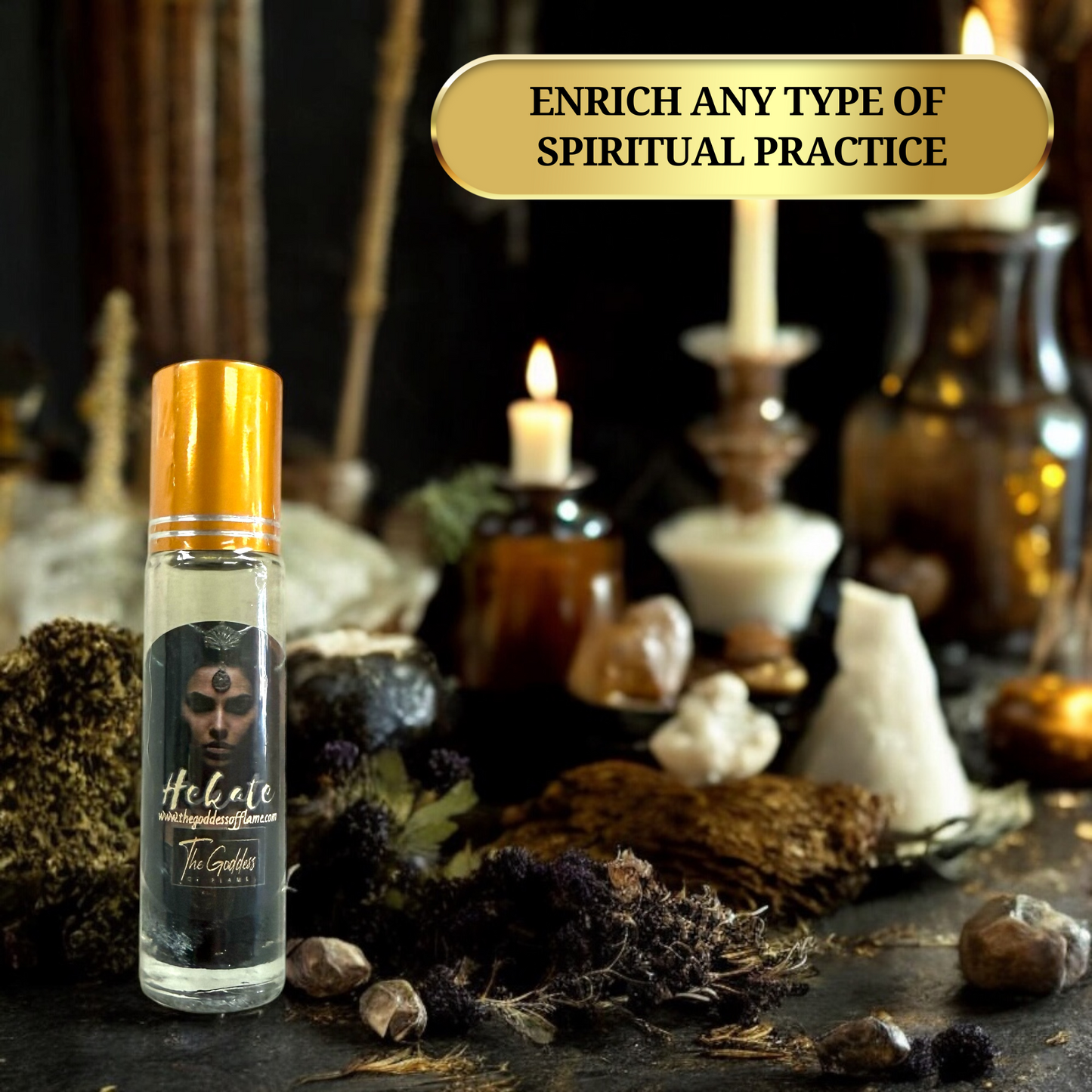 Hekate Conjuring Roll-On Perfume Oil - For protection, Boundaries and Magick