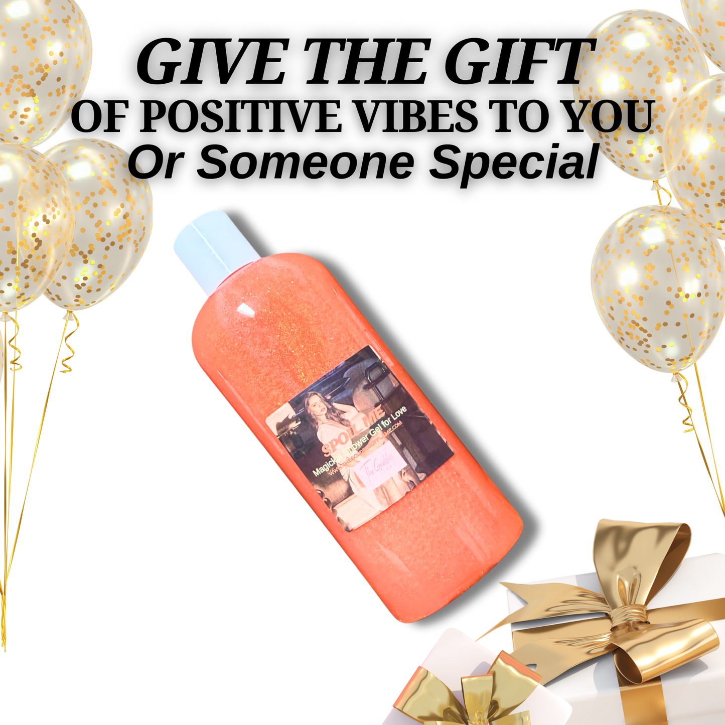 Skin-nourishing Spoil Me shower gel on bathroom counter