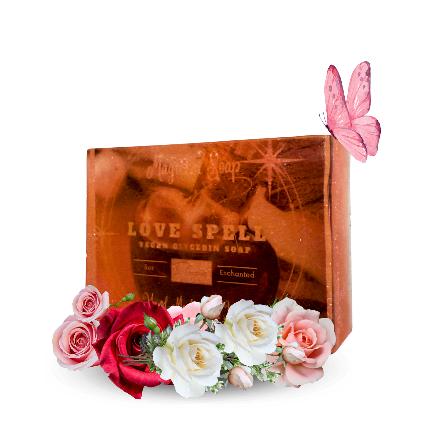 Love Spell Soap Bar – handcrafted ritual soap with herbs and oils