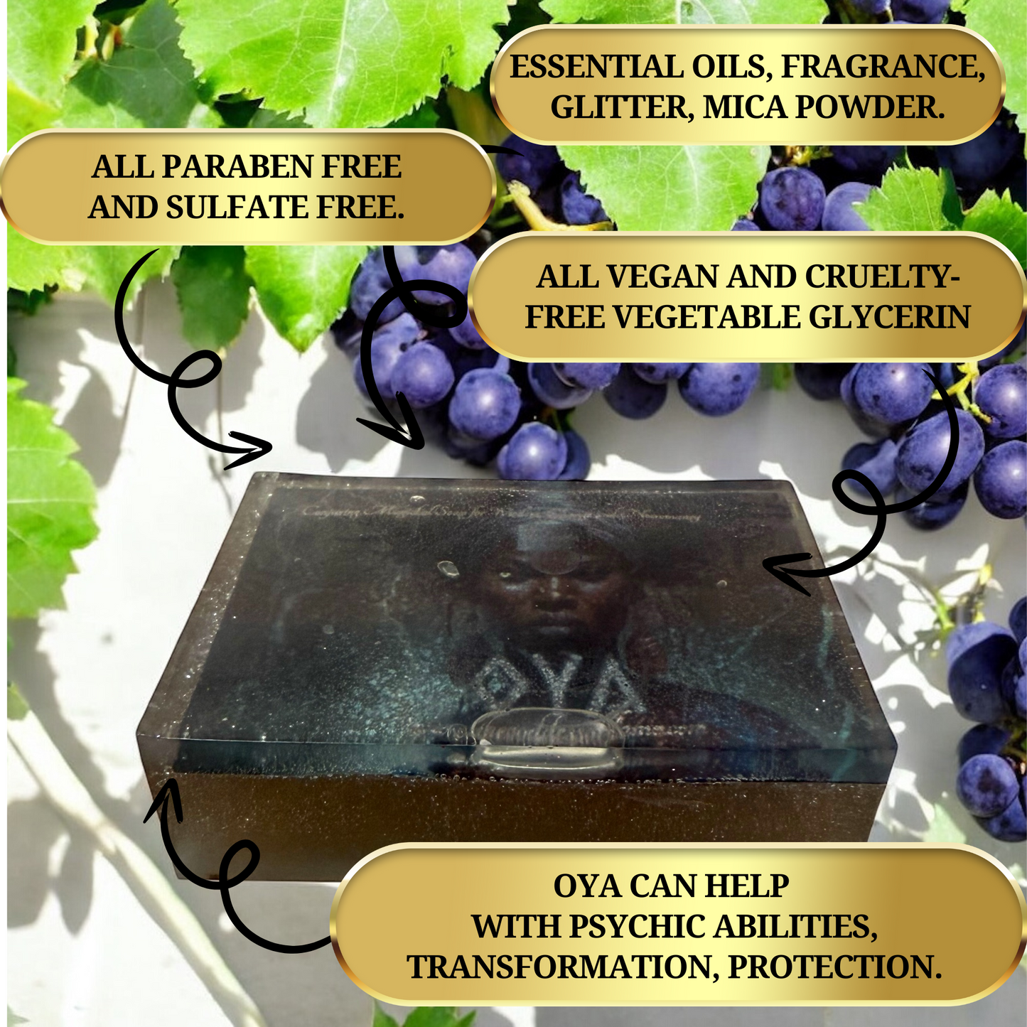 Oya Soap – Orisha Ritual Cleanser for Transformation, Power & Protection