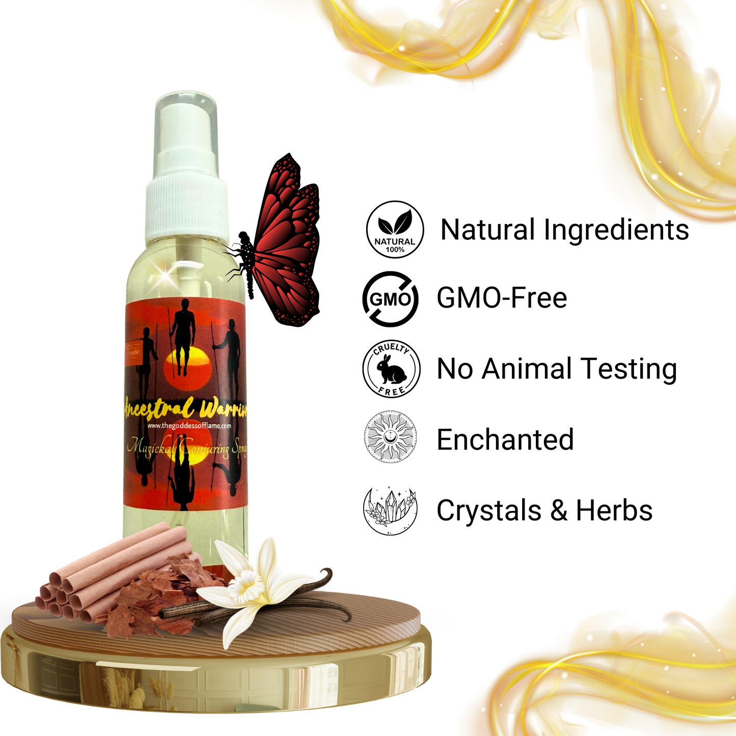 Ancestral Warrior Spray – Spirit Protection & Strength Ritual Mist