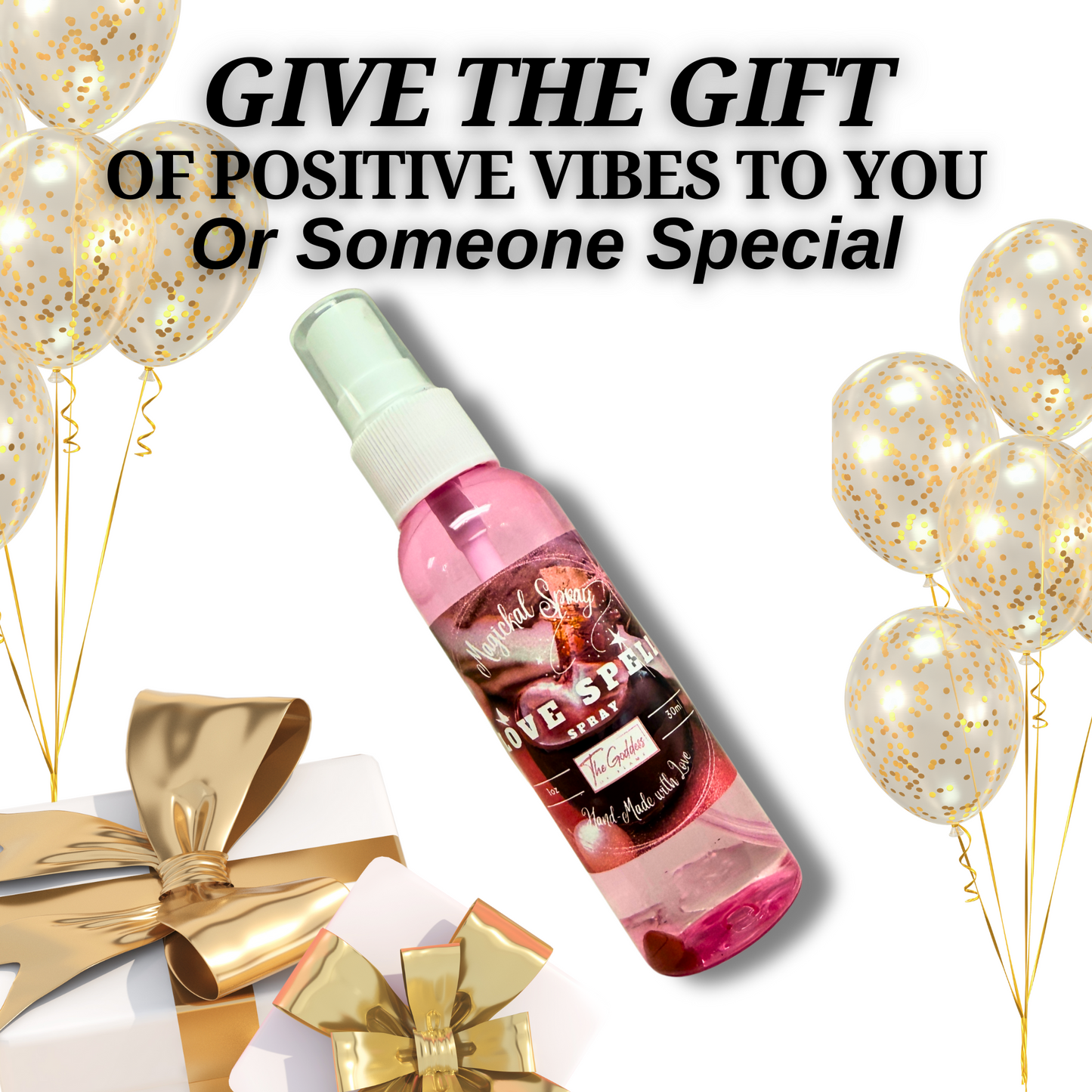 Love Spell Spray – Handmade Aura Mist for Attraction & Heart Chakra