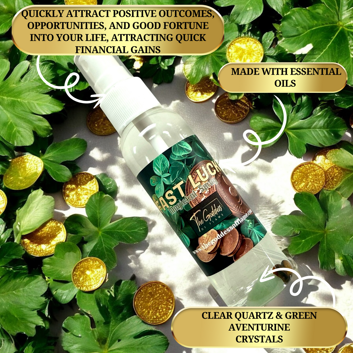 Fast Luck Spray – Attraction Mist for Money, Love & Opportunity