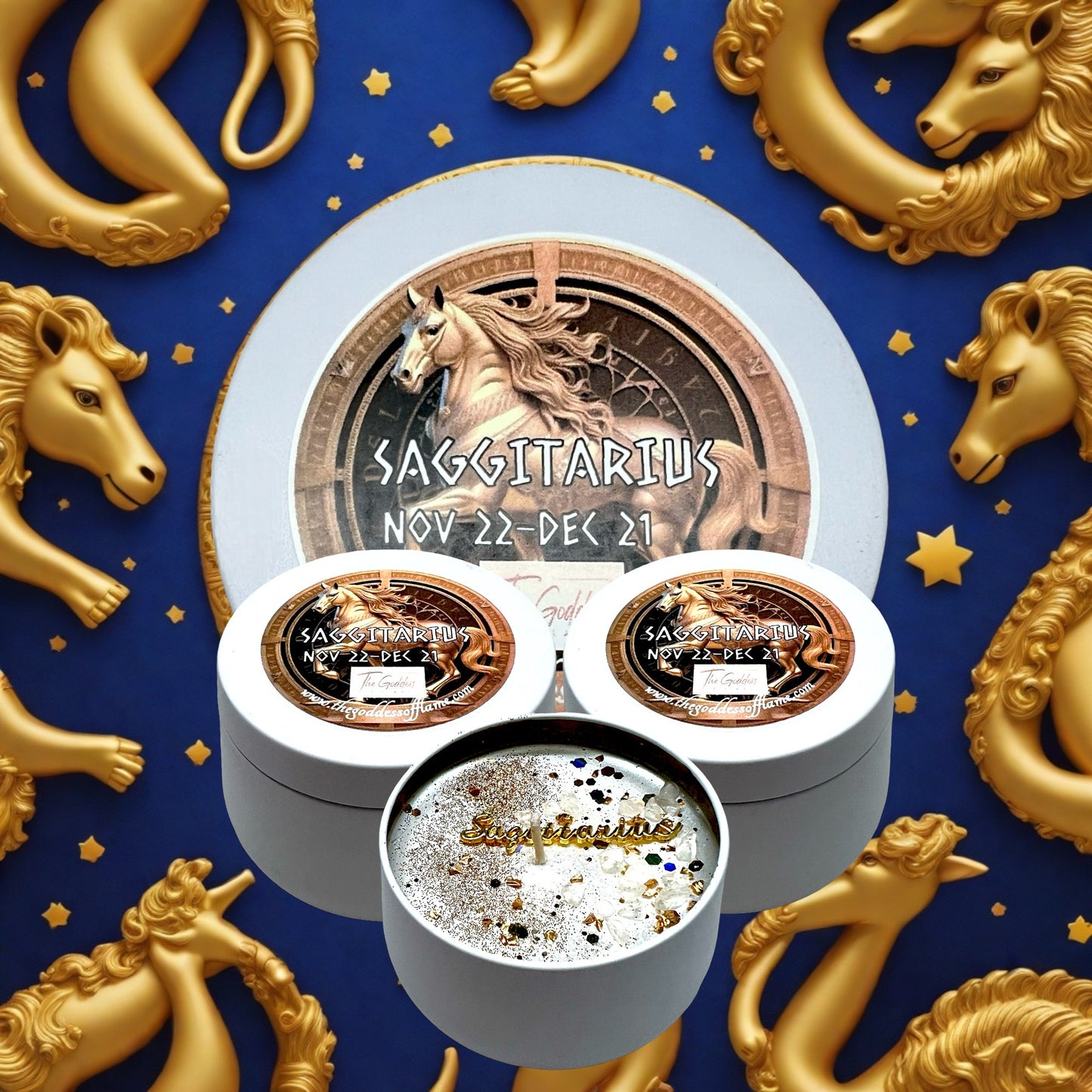 Zodiac Ritual Magic Spell Candle