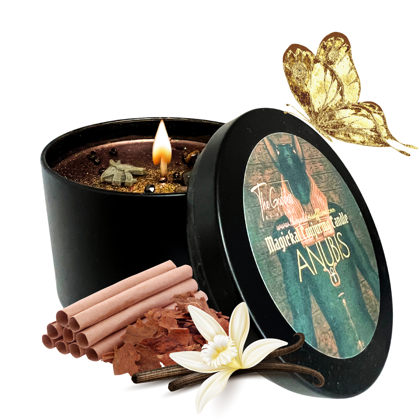 Anubis Offering Spell Candle