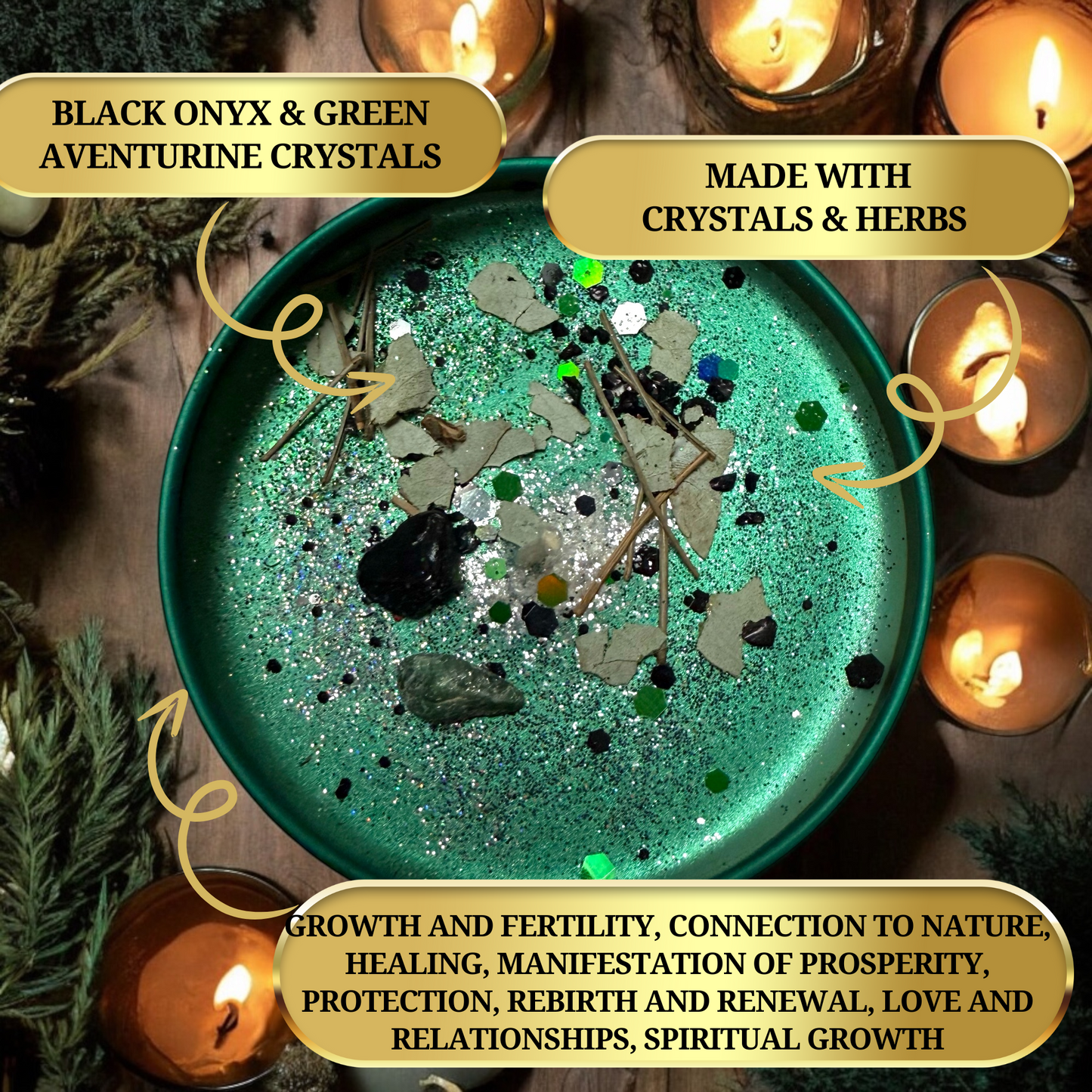 The Green Man Magic Conjuring Candle