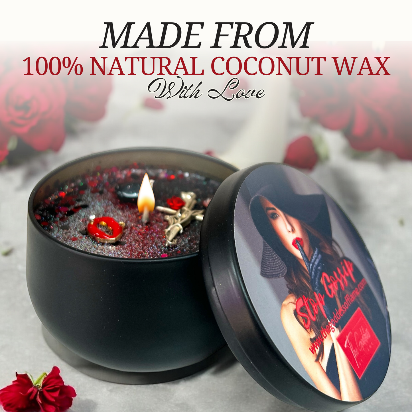 Stop Gossip Ritual Spell Candle