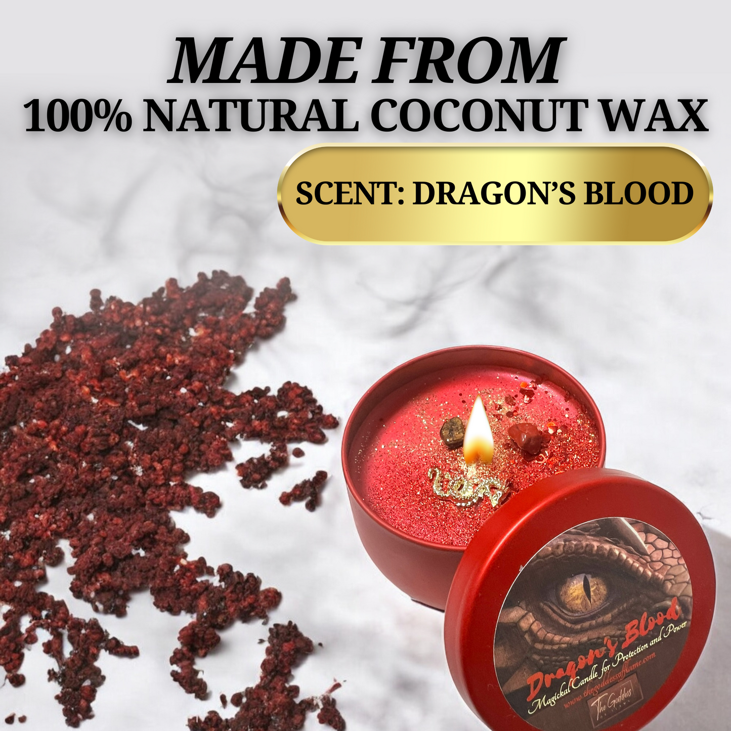 Dragon's Blood Spiritual Magic Spell Candle