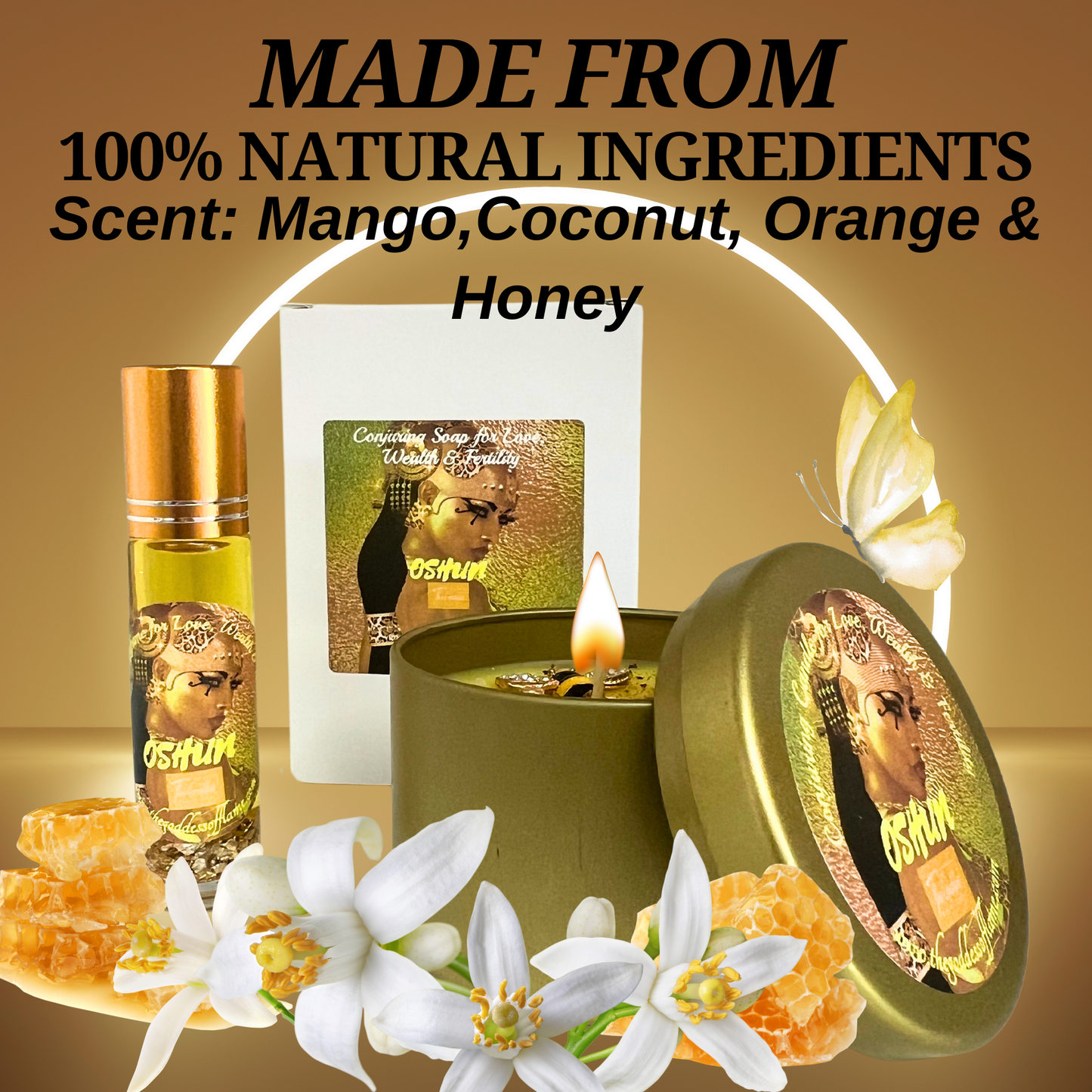 Oshun Spell Kit Offering for Abundance, Beauty, Fertility and Marriage