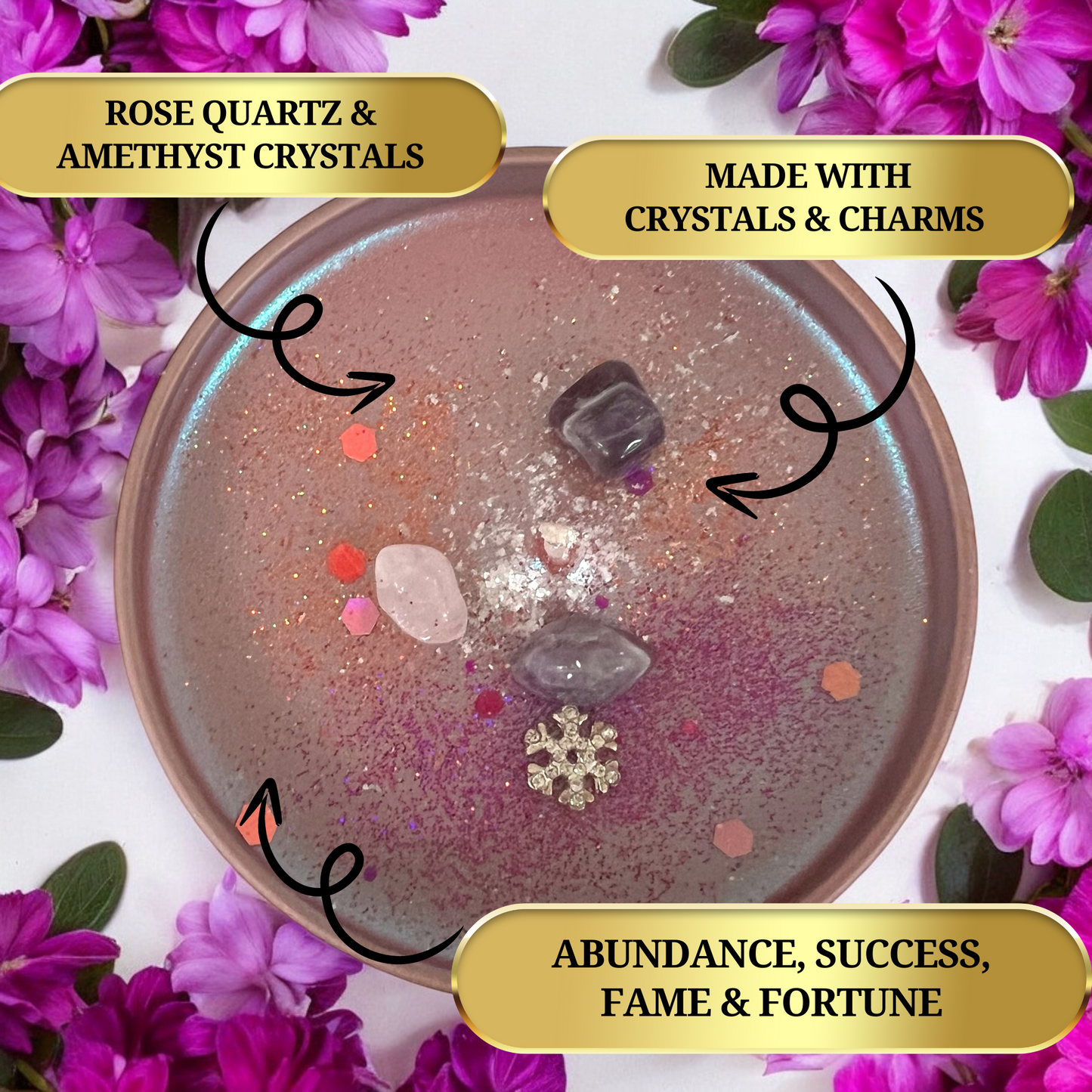 Fame & Fortune Ritual Spell Candle