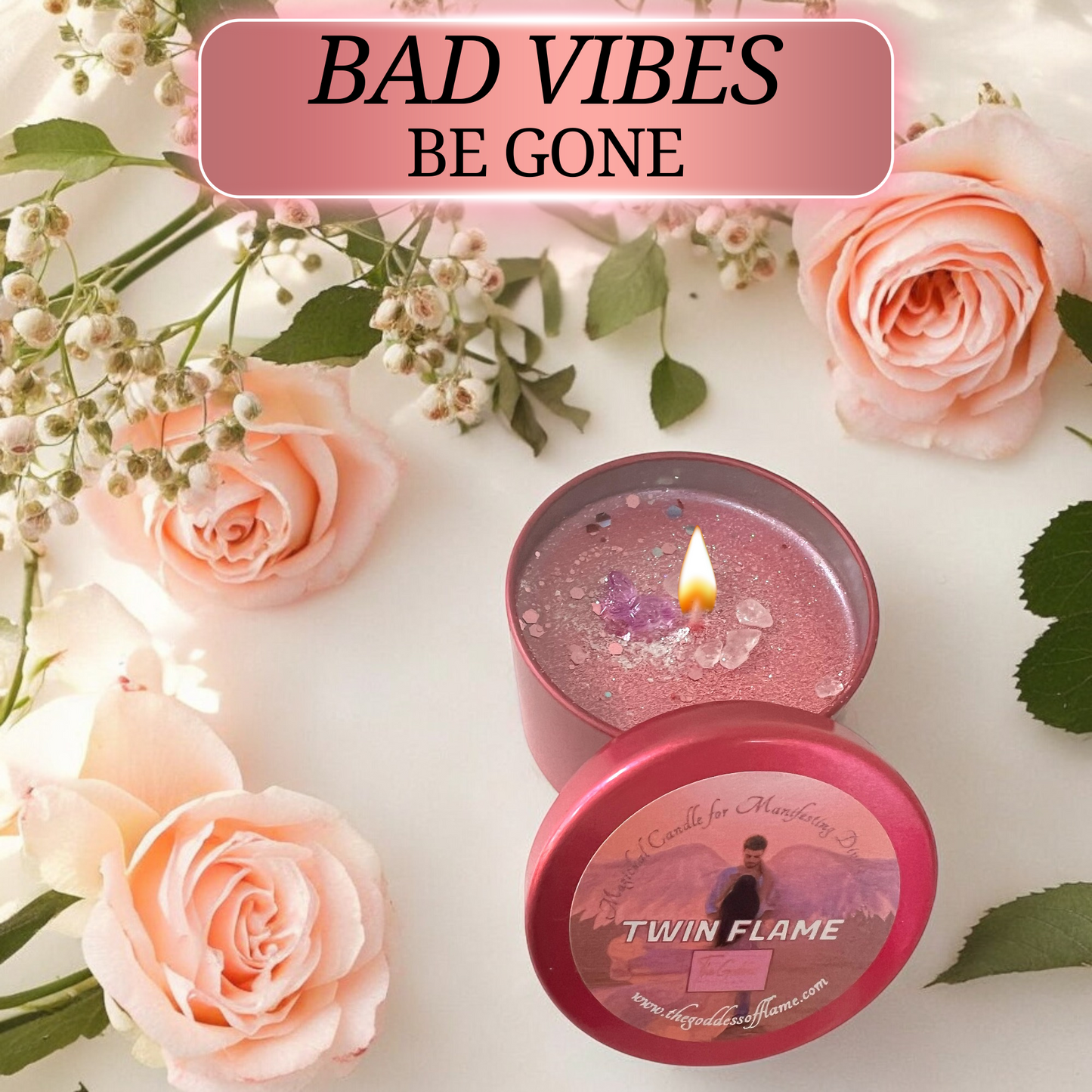 Twin Flame Love Spell Candle