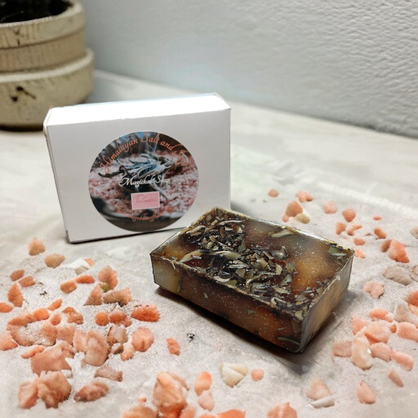 Himalayan Salt and Sage Soap Bar by The Goddess of Flame