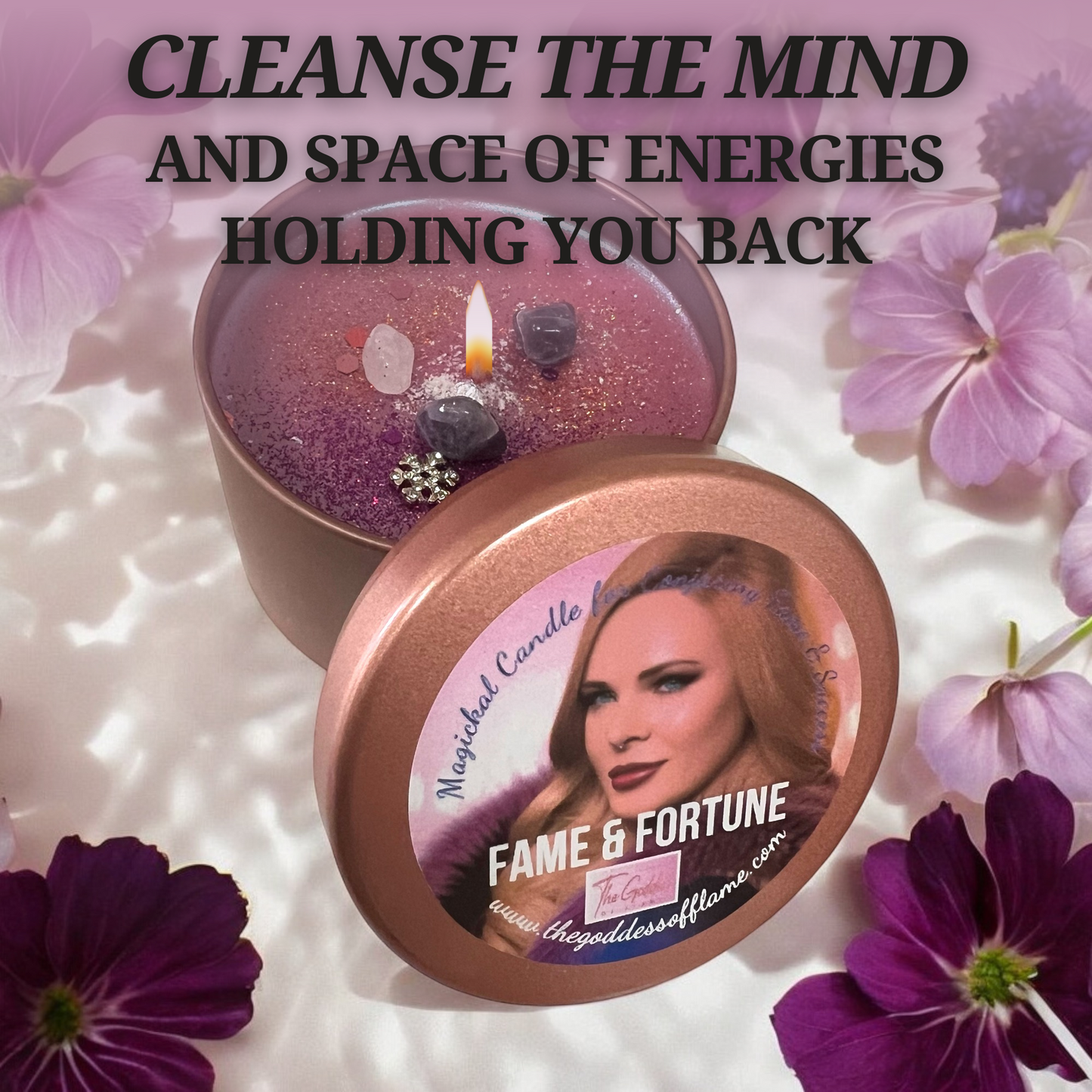 Fame & Fortune Ritual Spell Candle