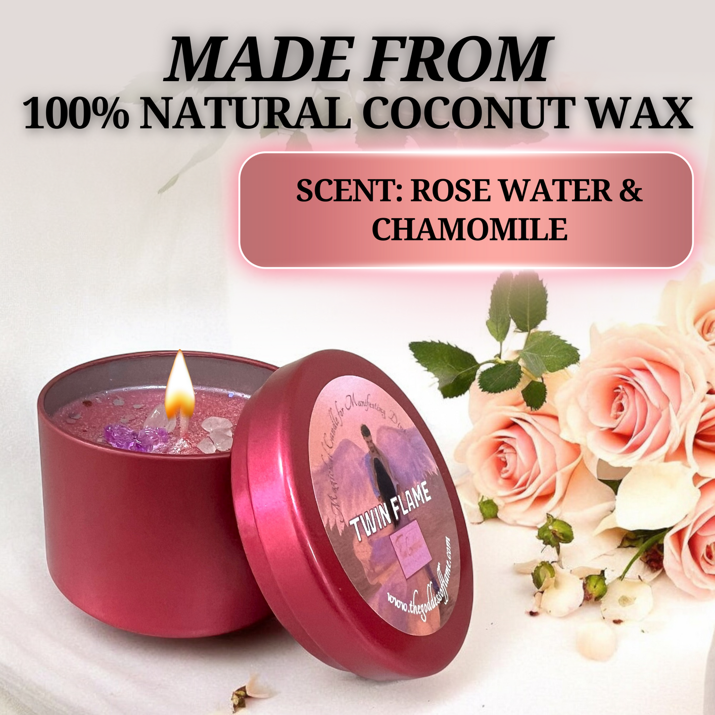 Twin Flame Love Spell Candle