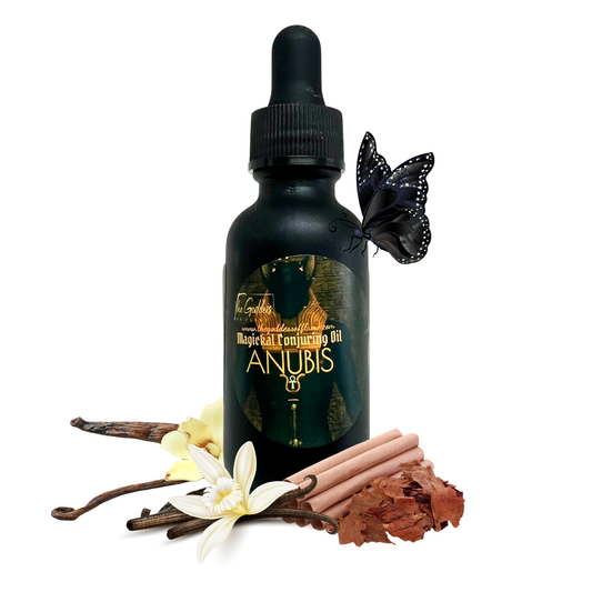 The Goddess of Flame Anubis Oil 1 oz – Ritual oil for protection, ancestor work, and necromancy