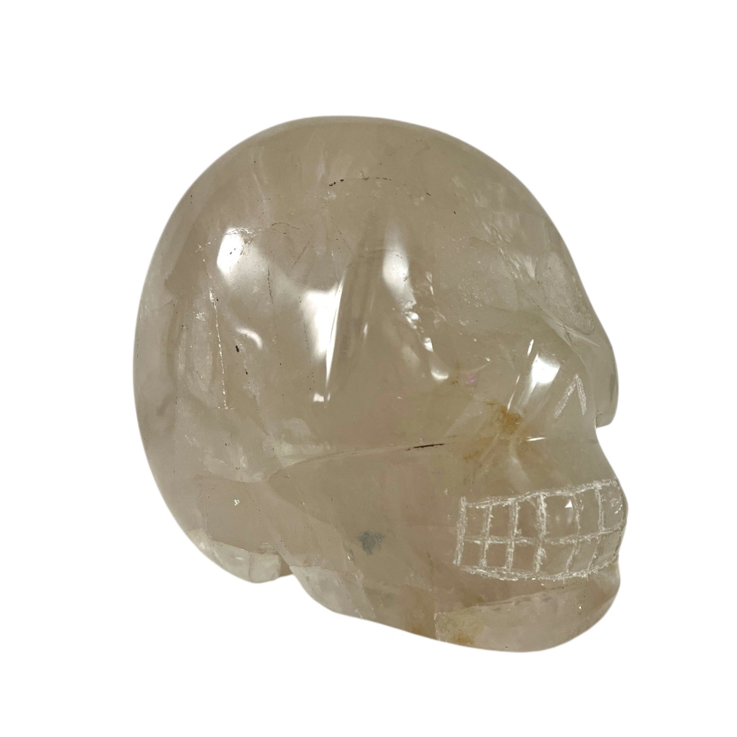 Large Smoky Quartz Crystal Skull