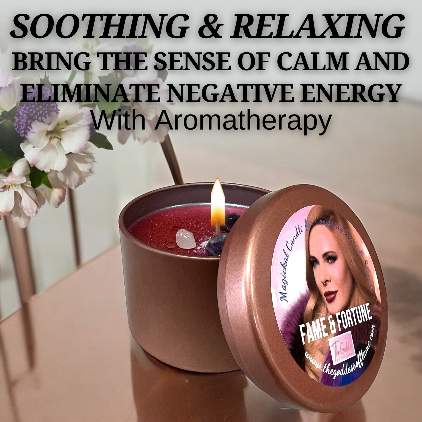 Fame & Fortune Ritual Spell Candle