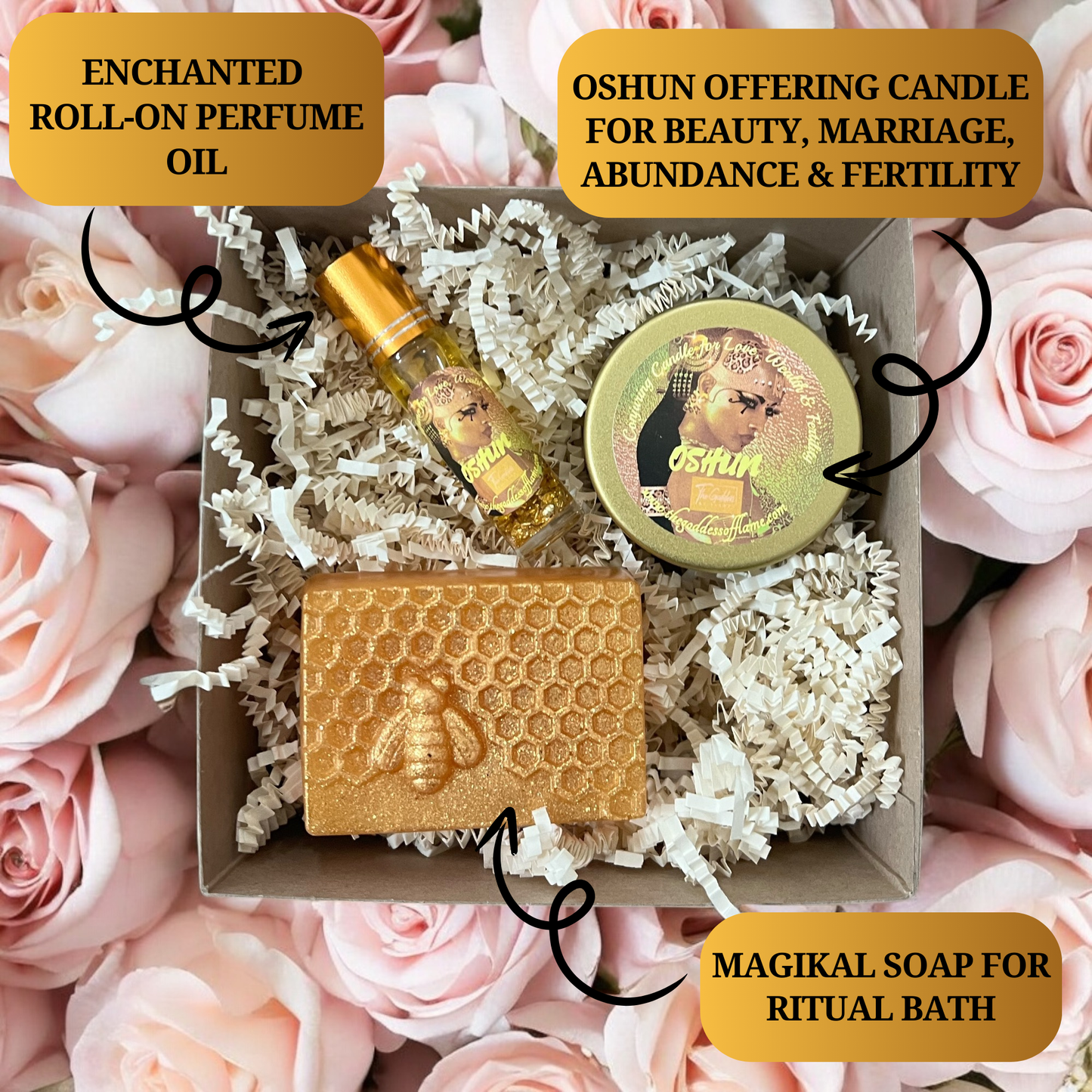 Oshun Spell Kit Offering for Abundance, Beauty, Fertility and Marriage