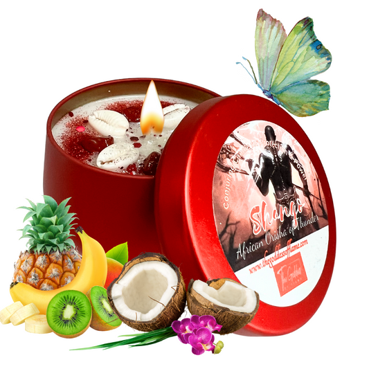 Shango God of Thunder Spiritual Offering Spell Candle