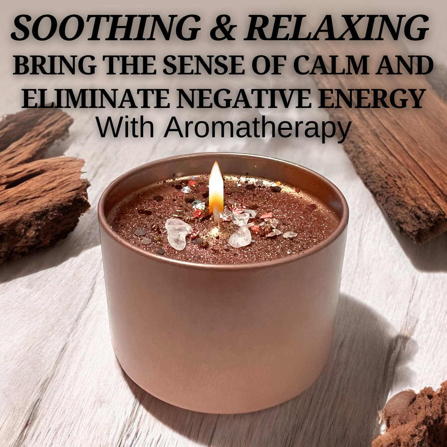 Palo Santo Spiritual Candle for Energy Cleansing & Removing Negativity